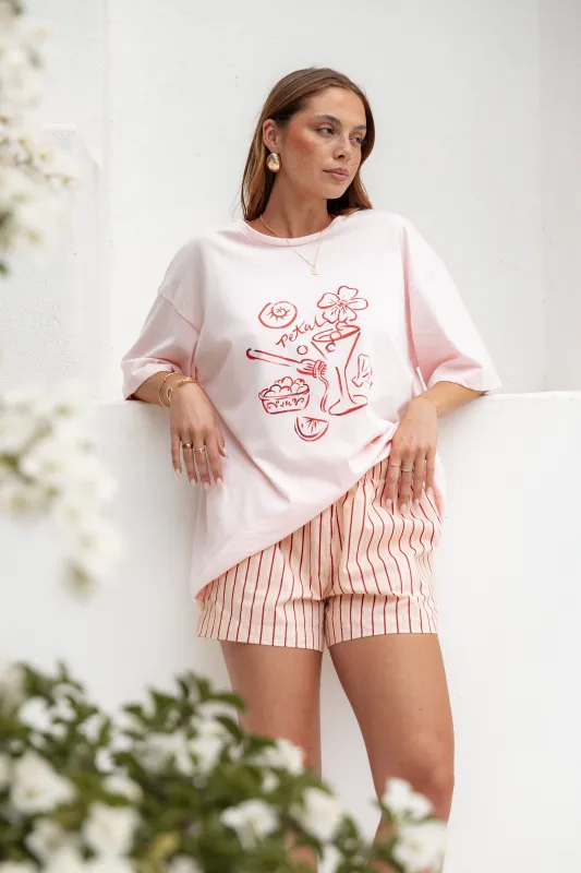 Loa Graphic Tee - Pink/Red sold by Petal & Pup
