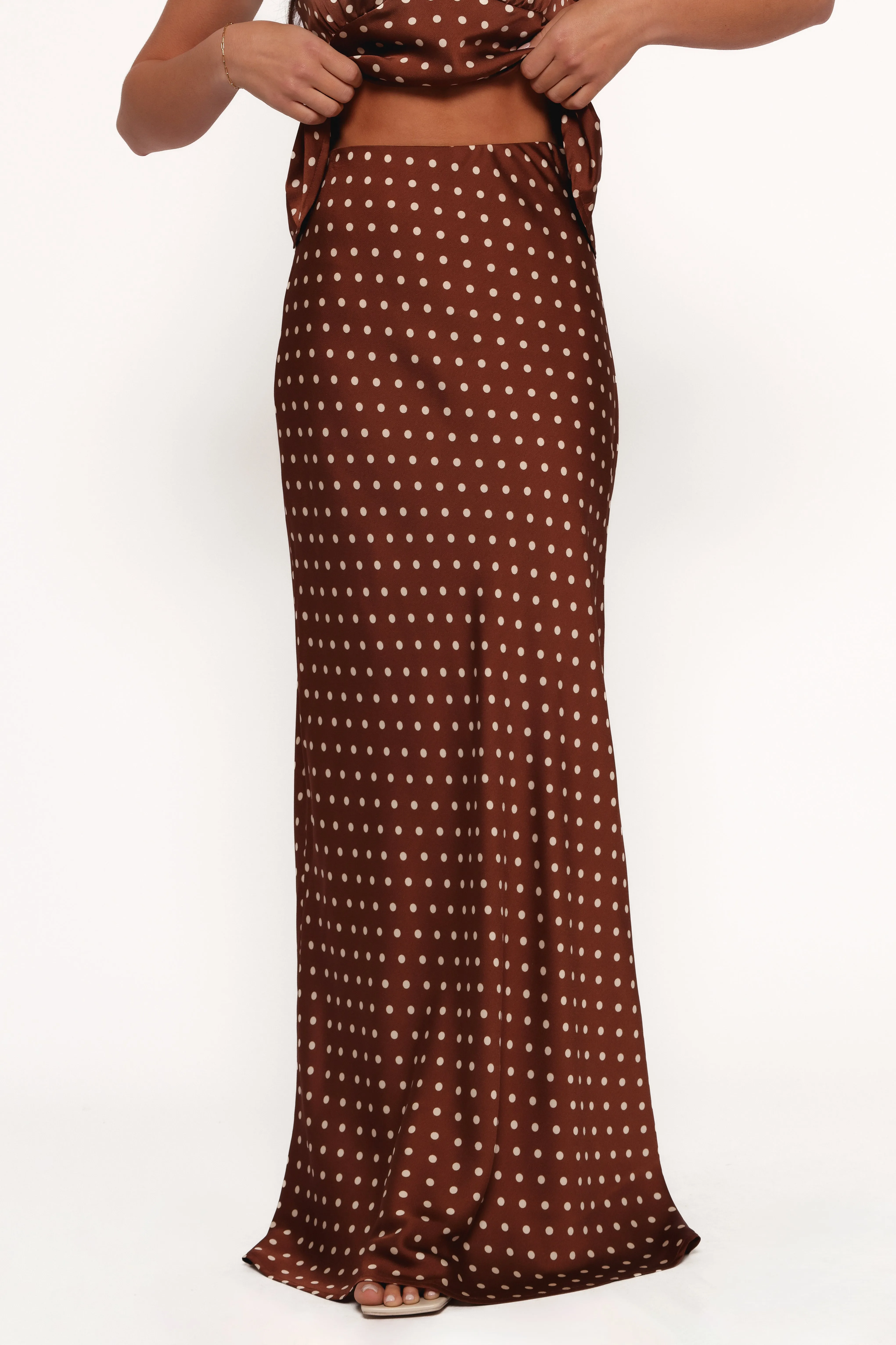 Velman Skirt - Brown Polka Dot sold by Petal & Pup product image thumbnail 4