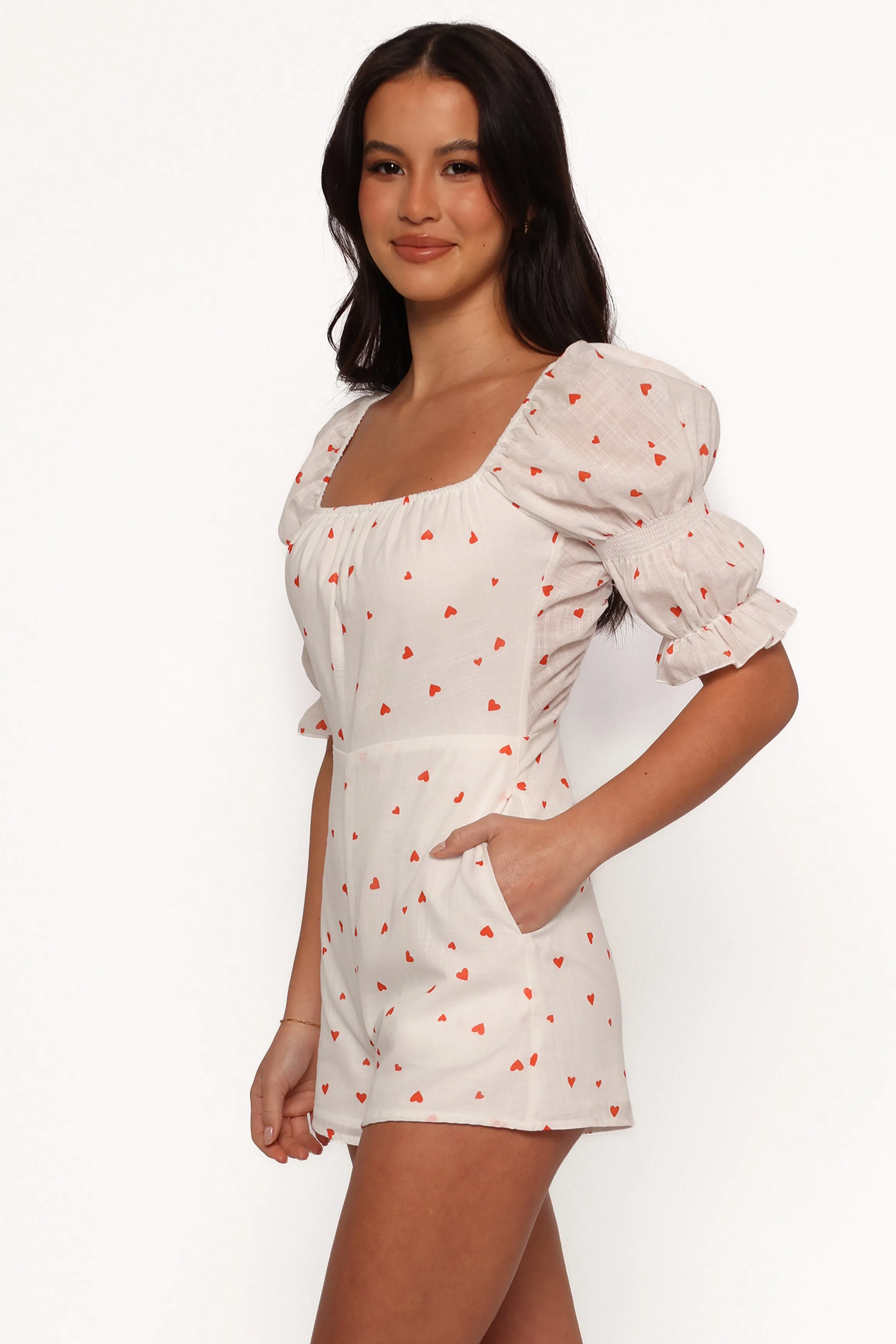 Emerson Romper - Ditsy Heart sold by Petal & Pup product image thumbnail 5