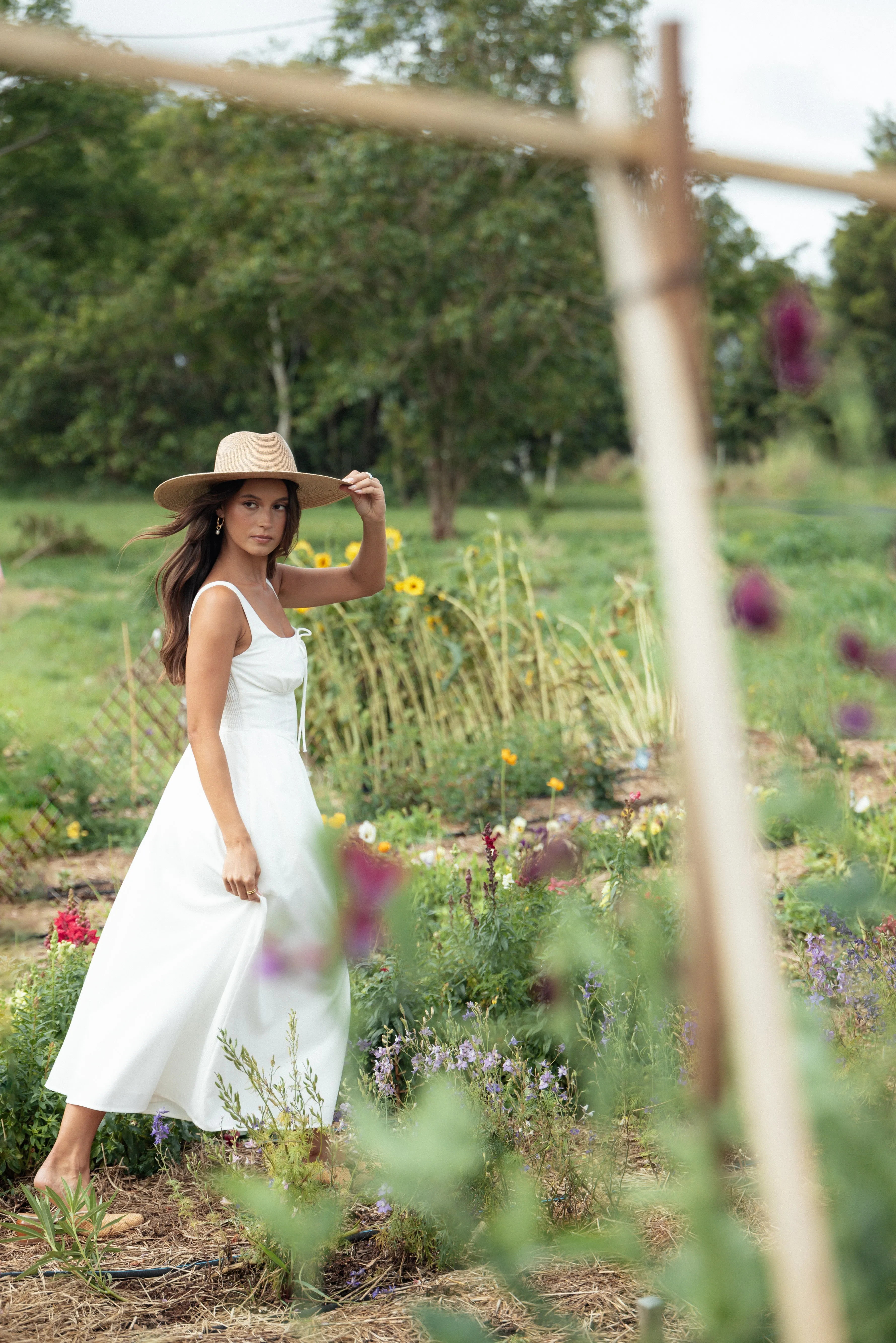 Kinslee Midi Dress - White sold by Petal & Pup product image thumbnail 3