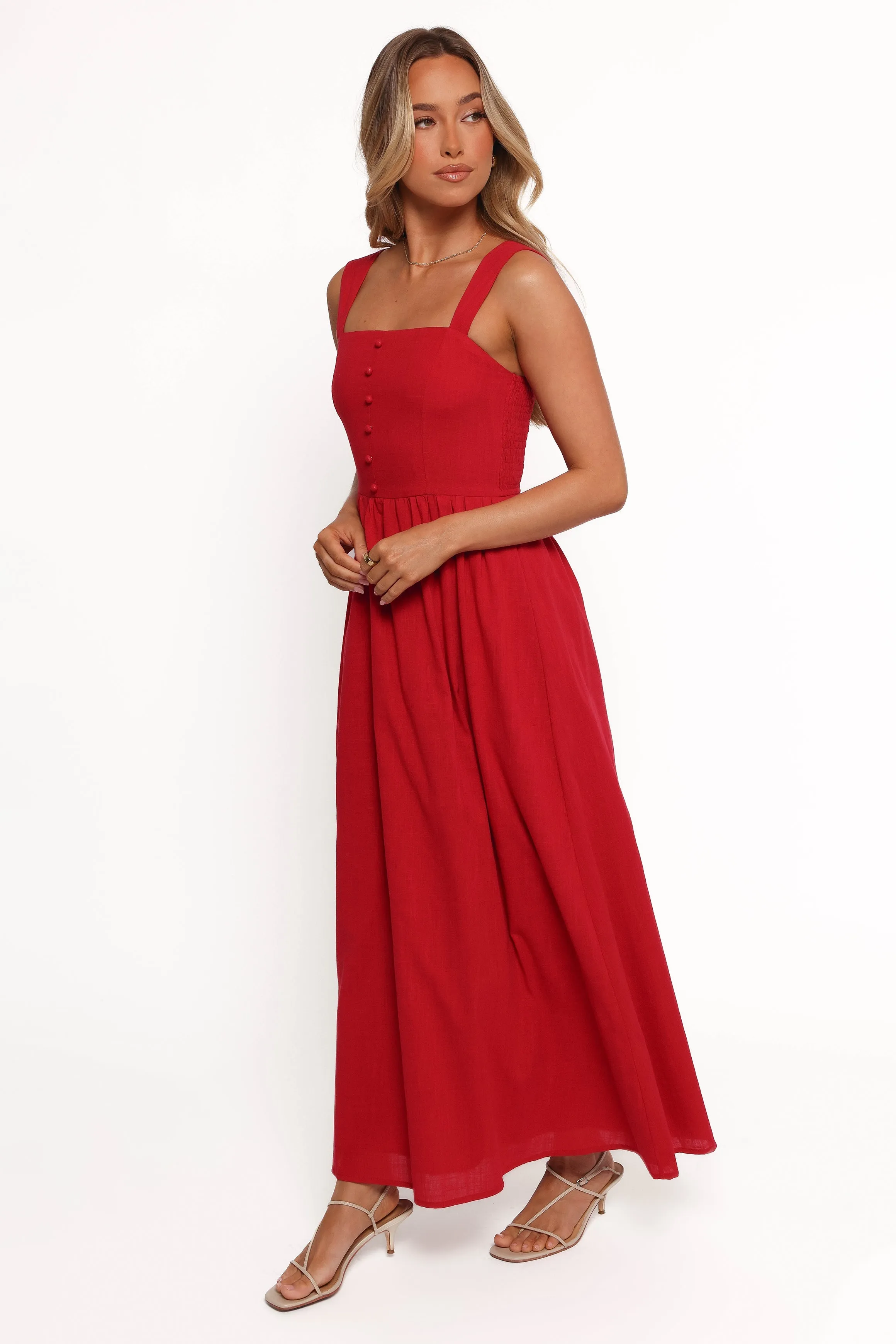 Caty Maxi Dress - Red sold by Petal & Pup product image thumbnail 5