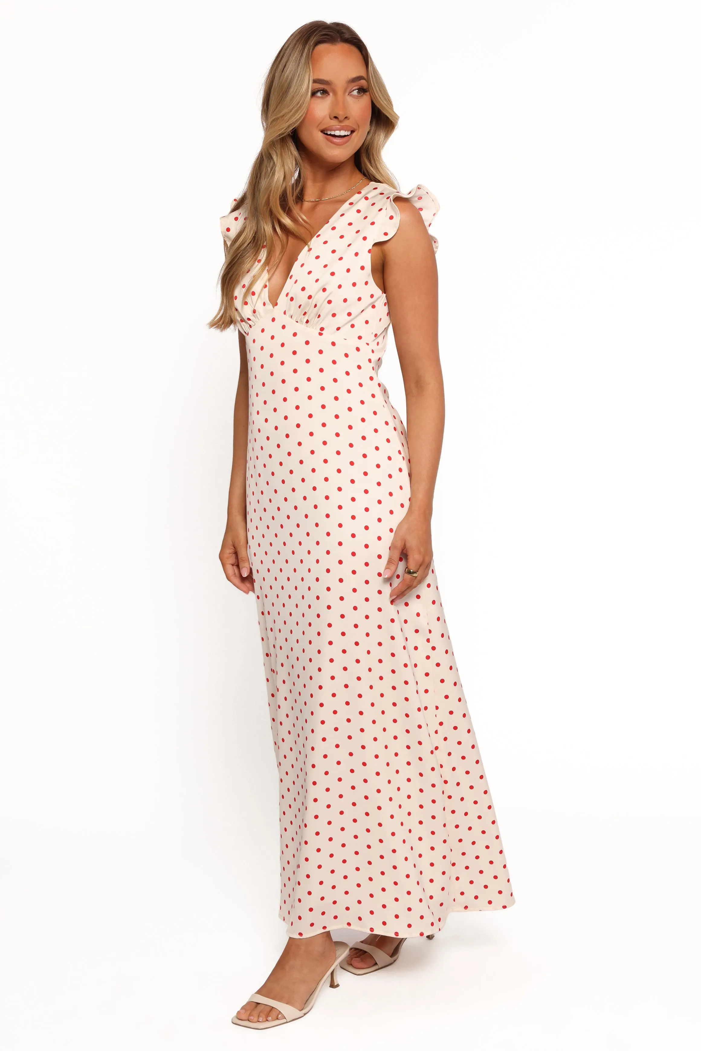 Bette Midi Dress - Red Polka Dot sold by Petal & Pup product image thumbnail 4