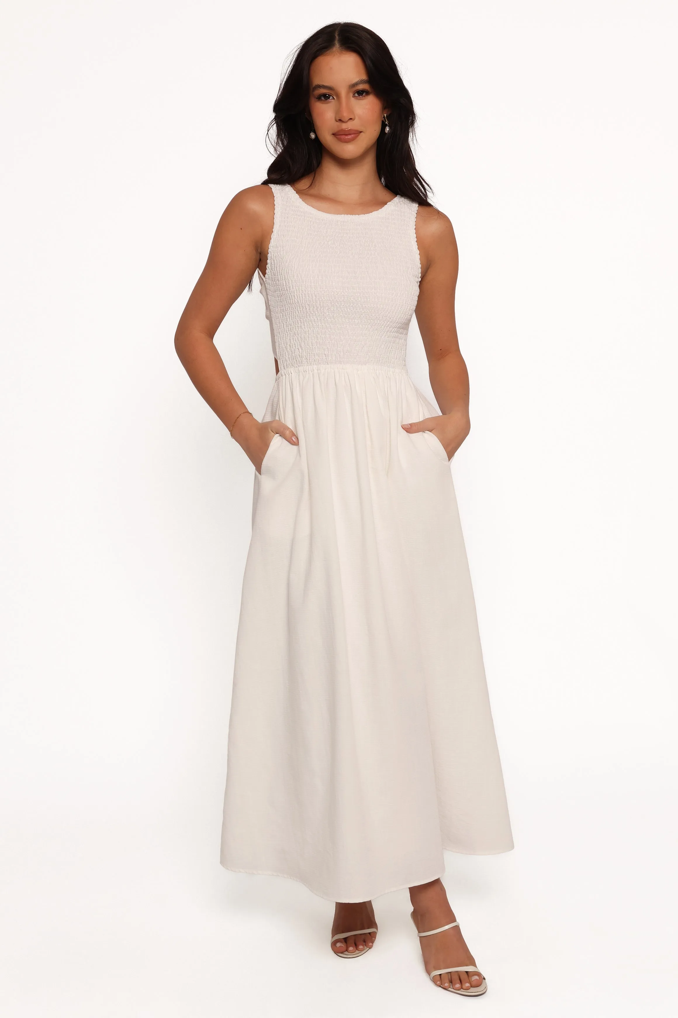Lillie Maxi Dress - White sold by Petal & Pup product image thumbnail 4