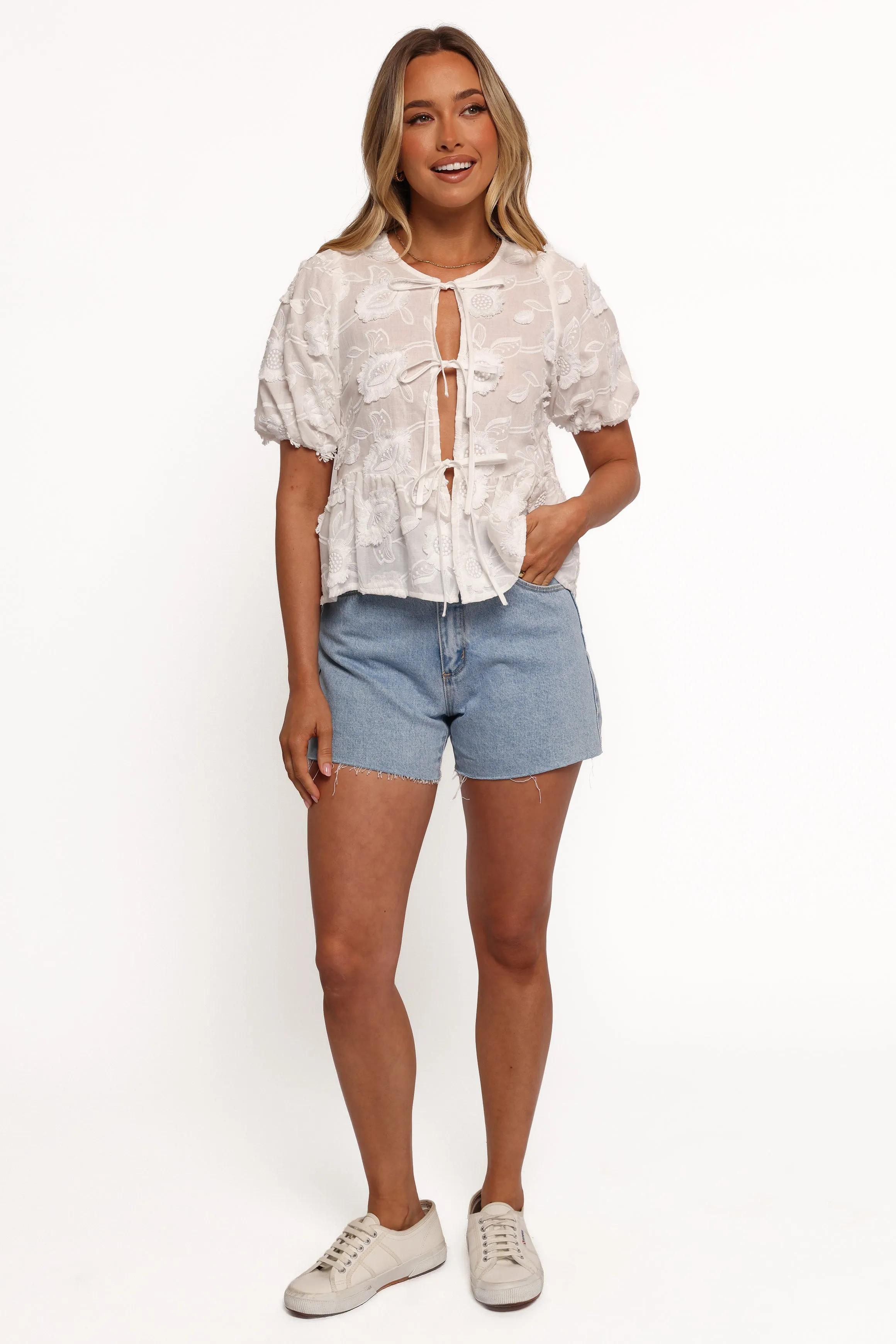 Doris Top - White sold by Petal & Pup product image thumbnail 5