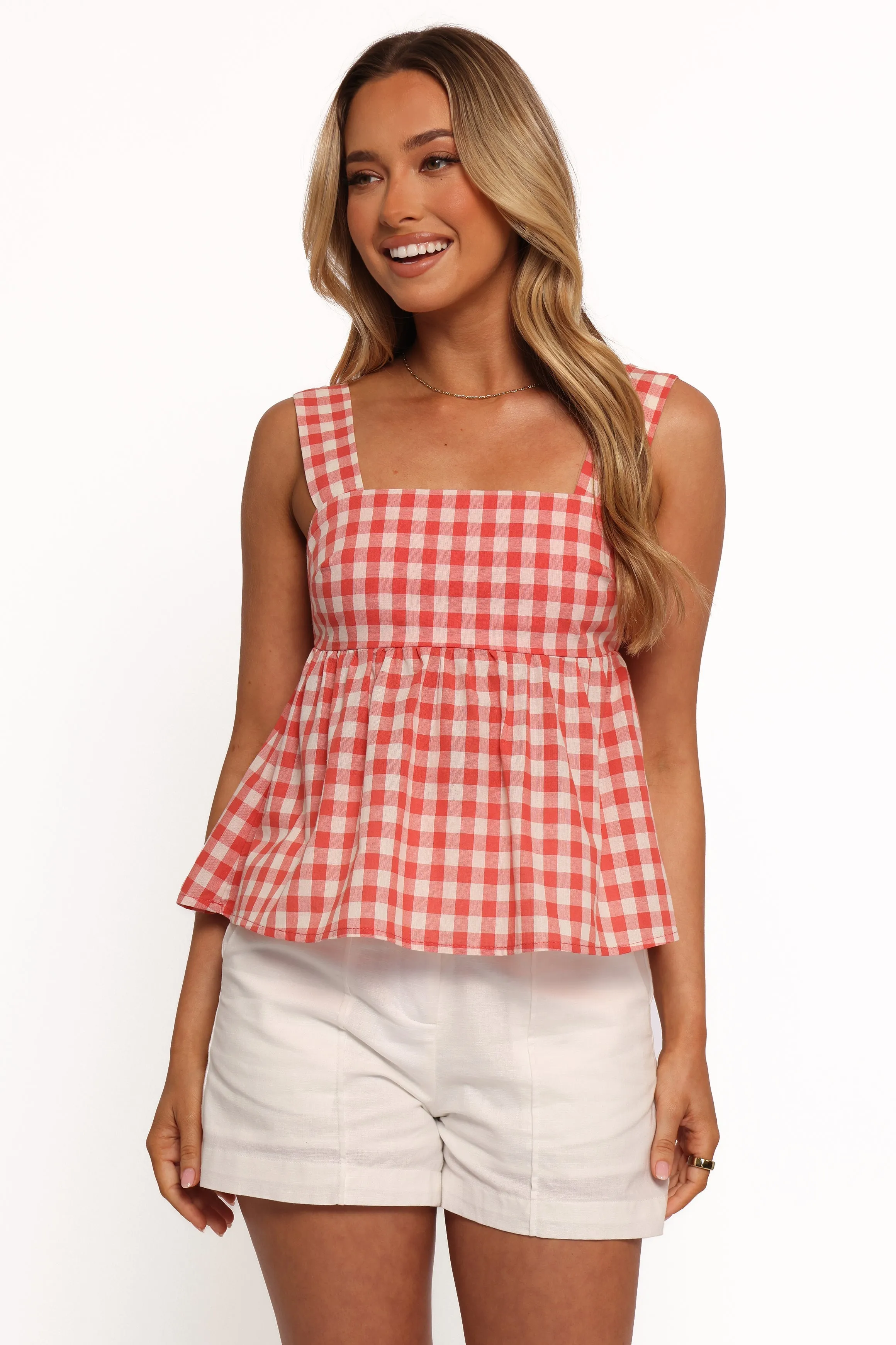 Chatham Top - Red Gingham sold by Petal & Pup product image thumbnail 3