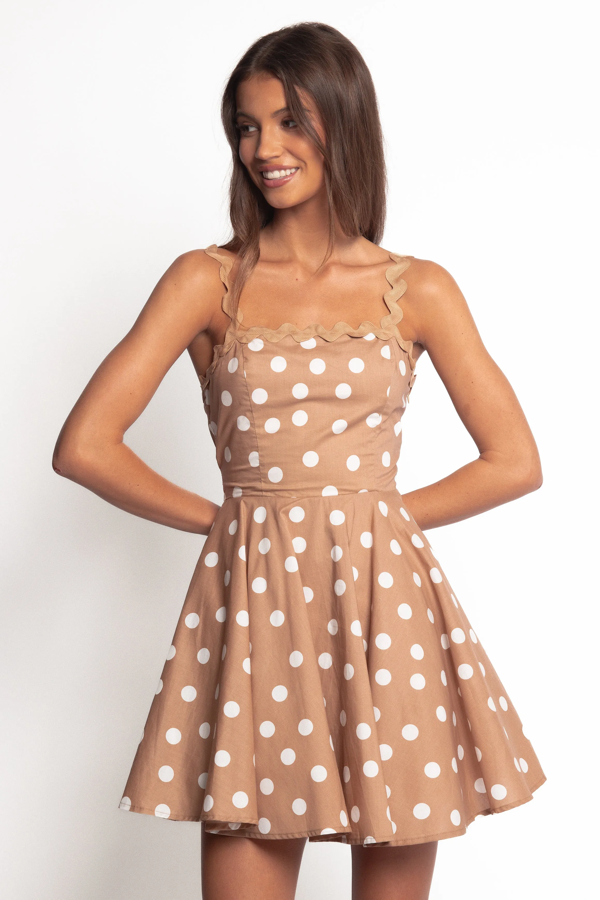 Teaghan Mini Dress - Light Mocha sold by Petal & Pup product image thumbnail 5