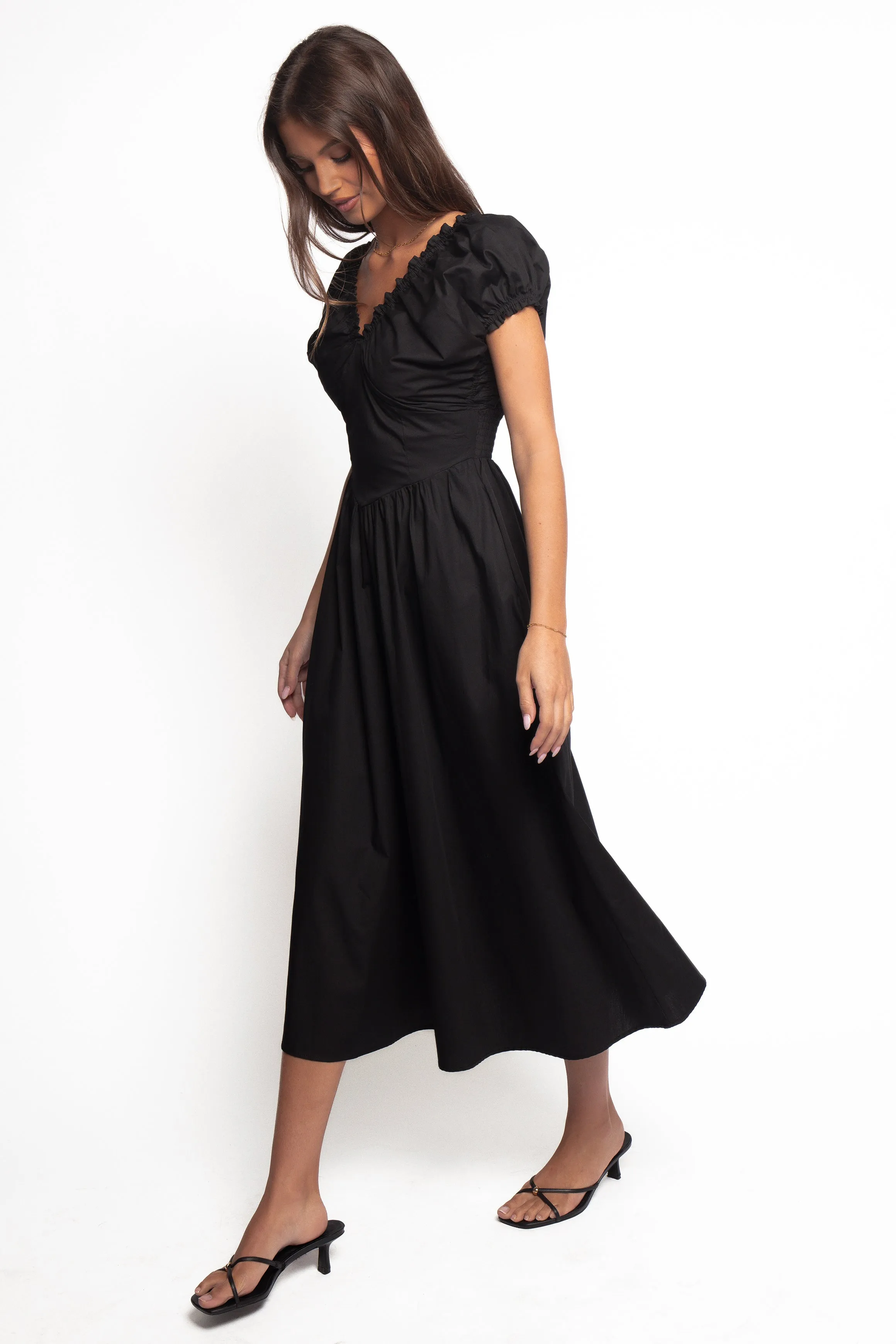 Larson Midi Dress - Black sold by Petal & Pup product image thumbnail 4