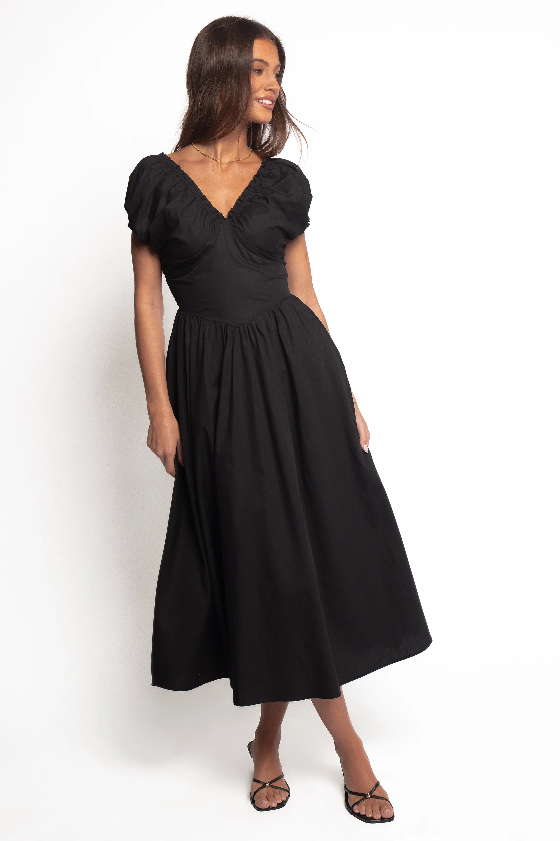 Larson Midi Dress - Black sold by Petal & Pup product image thumbnail 2