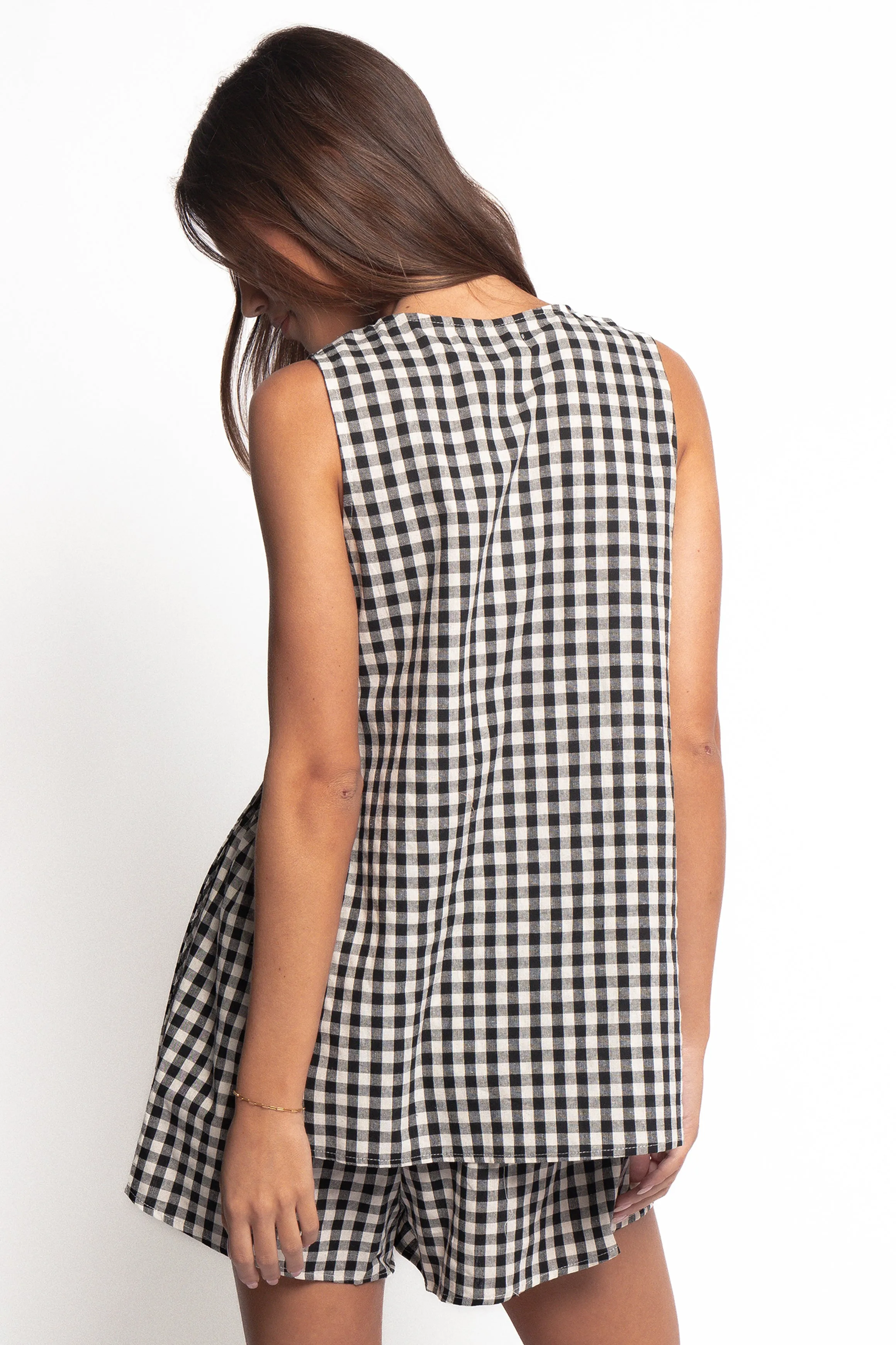 Miller Short Set - Black Gingham sold by Petal & Pup product image thumbnail 5
