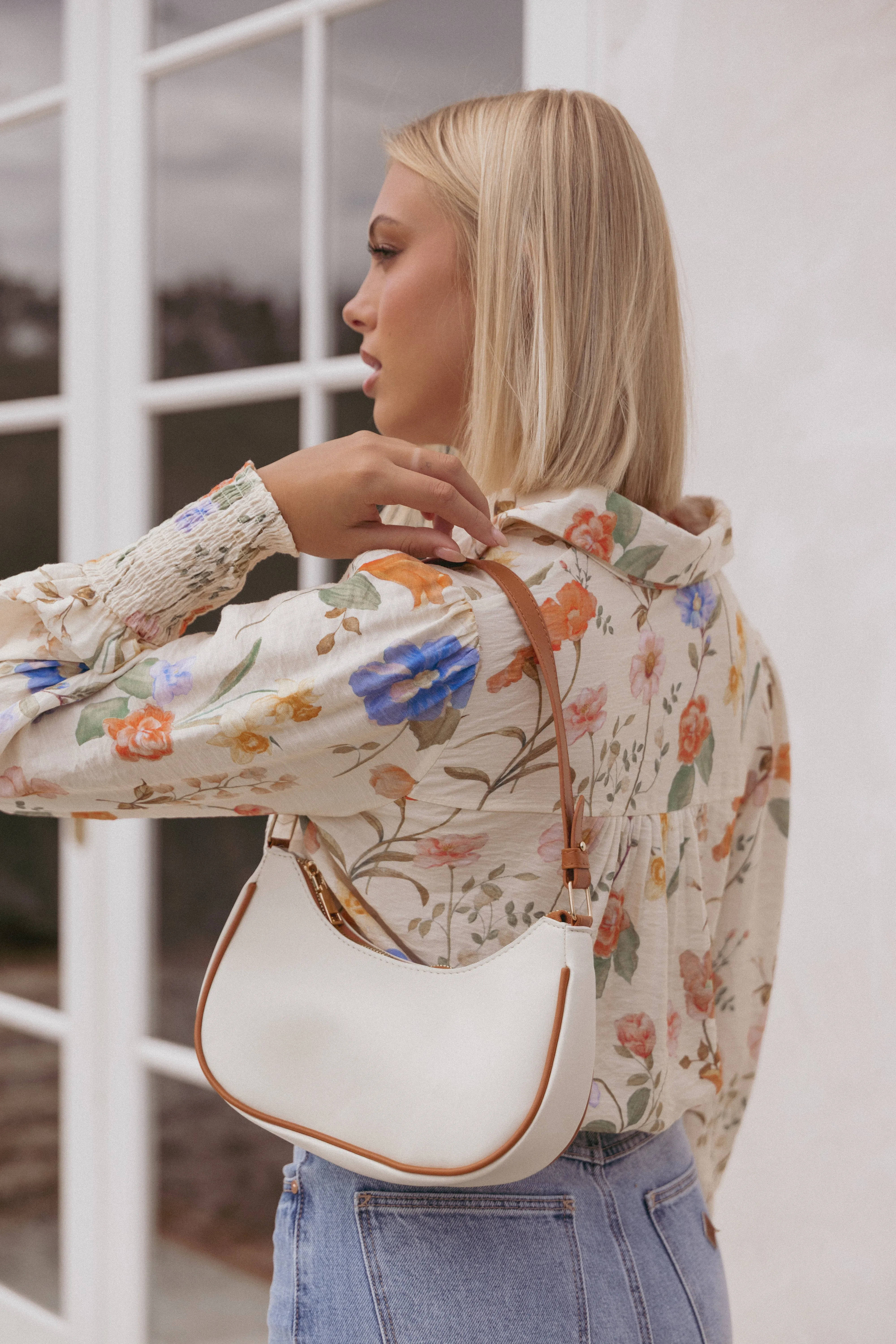 Alessandra Handbag - White sold by Petal & Pup