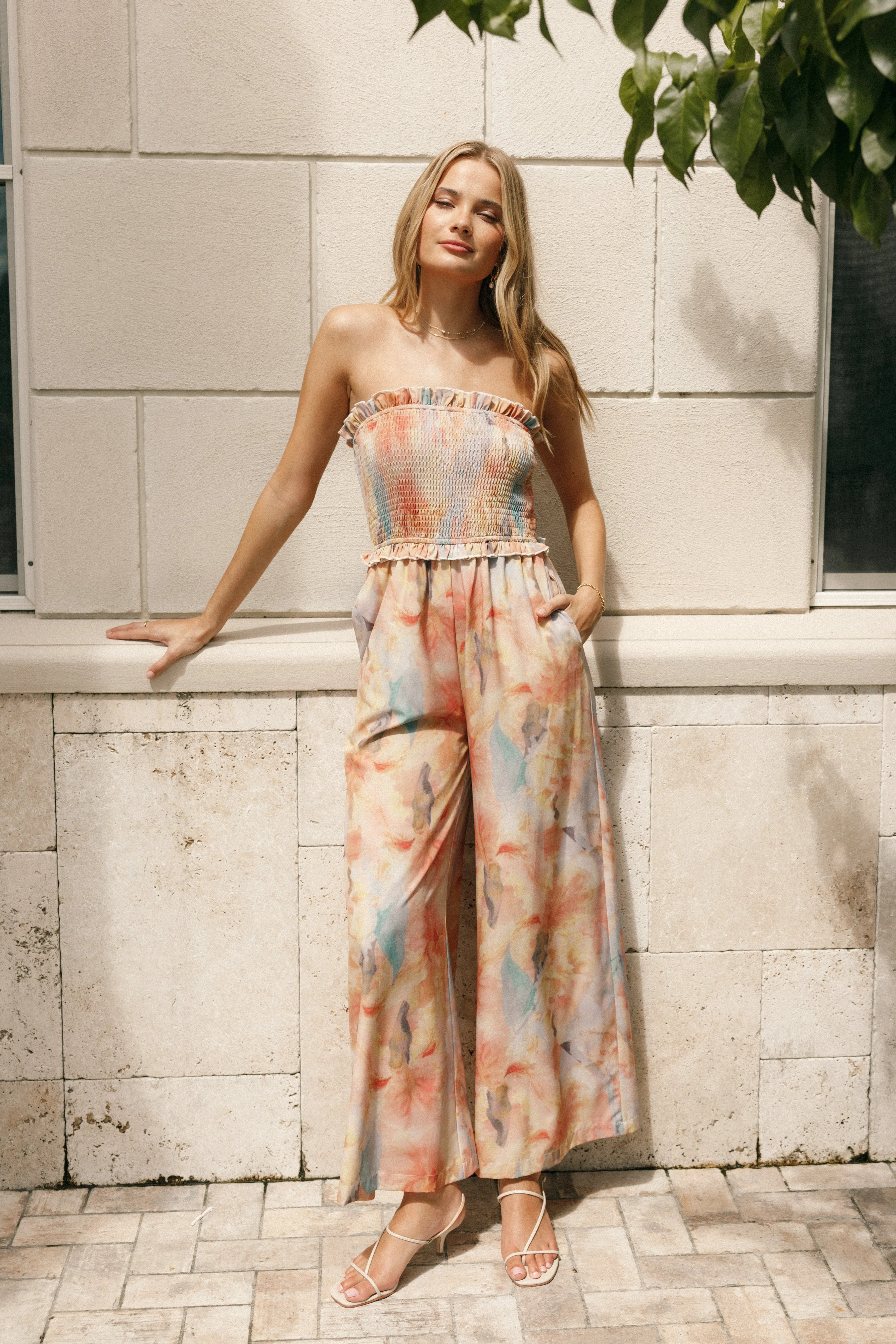 Cammy Jumpsuit - Floral sold by Petal & Pup