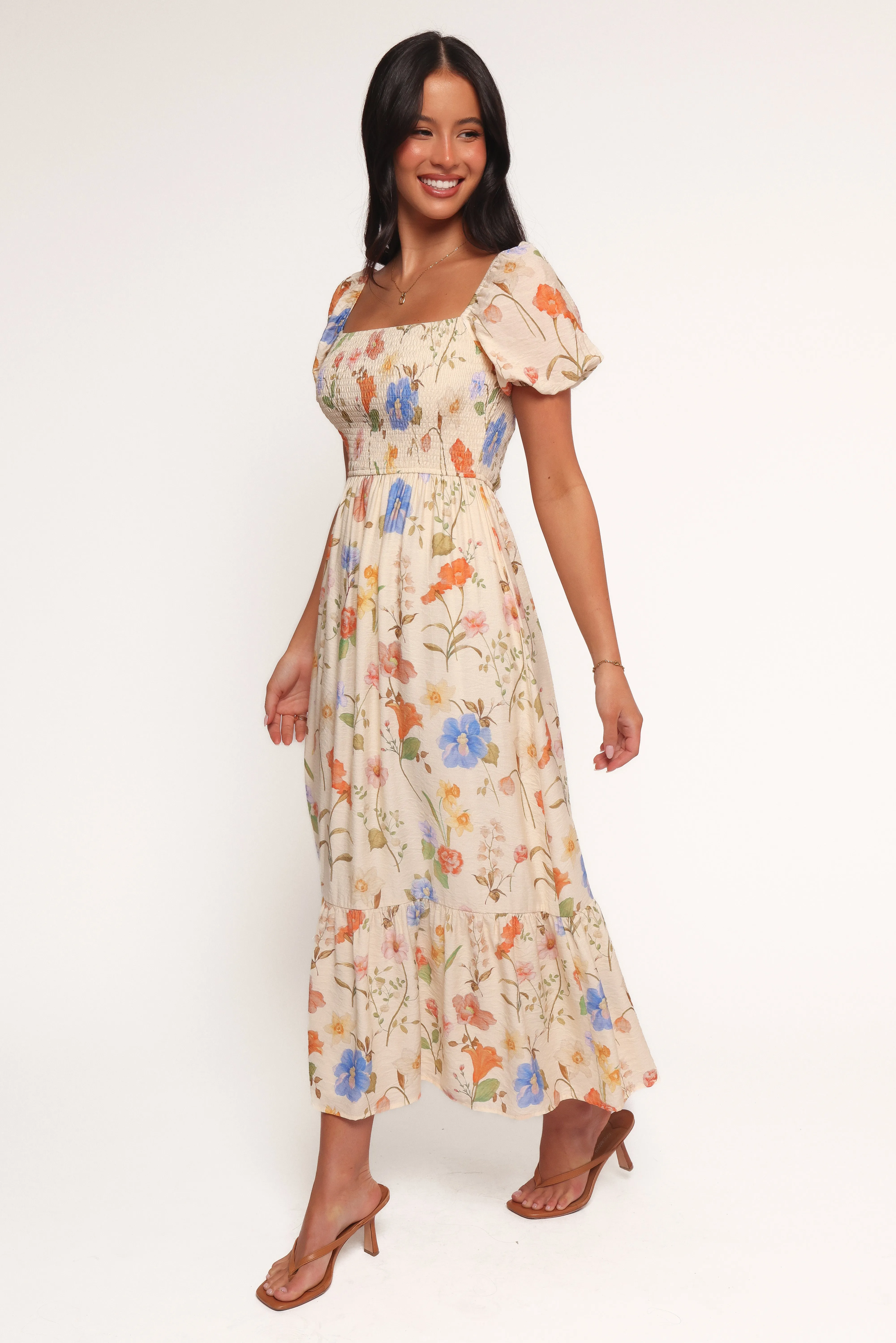 Cecelia Puff Sleeve Maxi Dress - Floral sold by Petal & Pup product image thumbnail 3