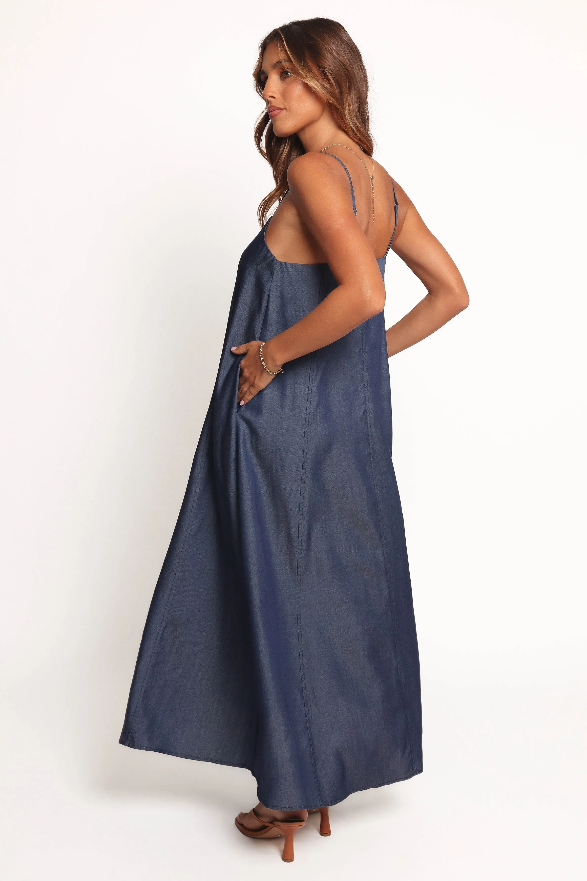 Thelma Maxi Dress - Chambray sold by Petal & Pup product image thumbnail 4