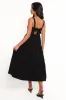 Elvia Maxi Dress - Black sold by Petal & Pup
