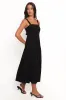 Elvia Maxi Dress - Black sold by Petal & Pup