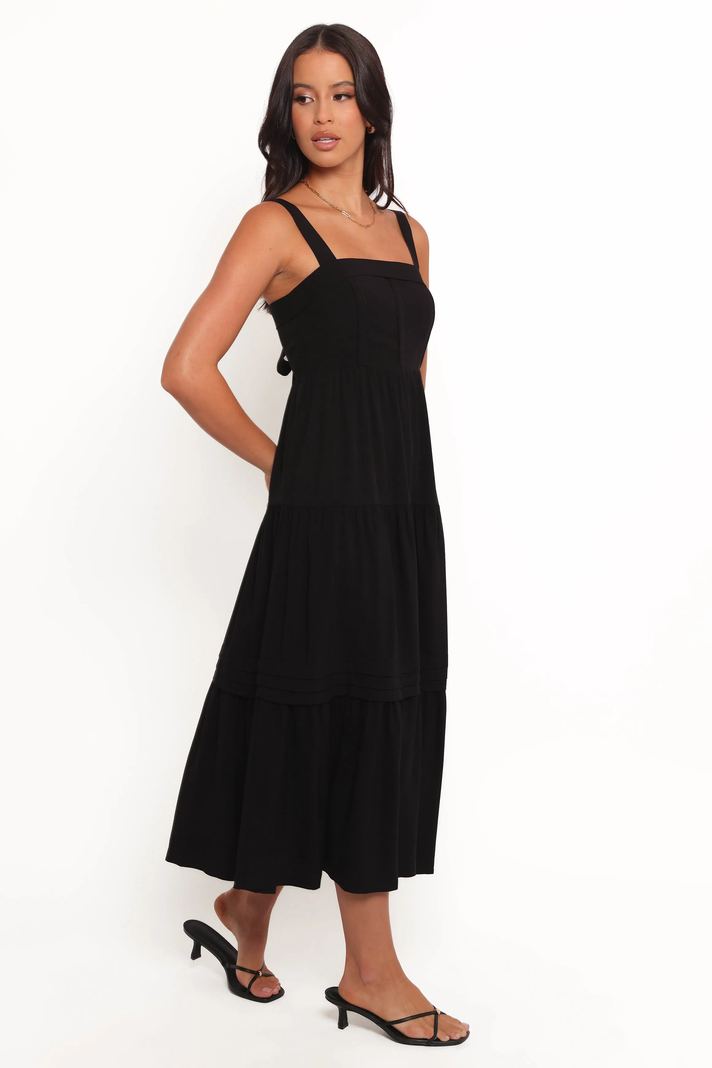 Elvia Maxi Dress - Black sold by Petal & Pup product image thumbnail 5