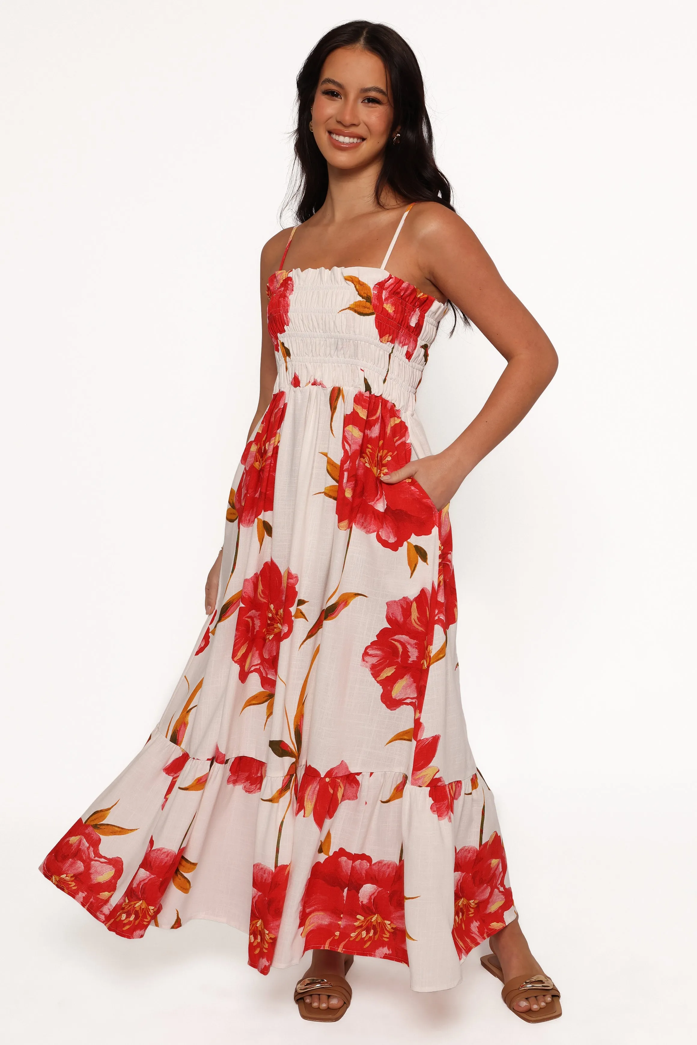 Bridger Maxi Dress - Scarlet Rose sold by Petal & Pup