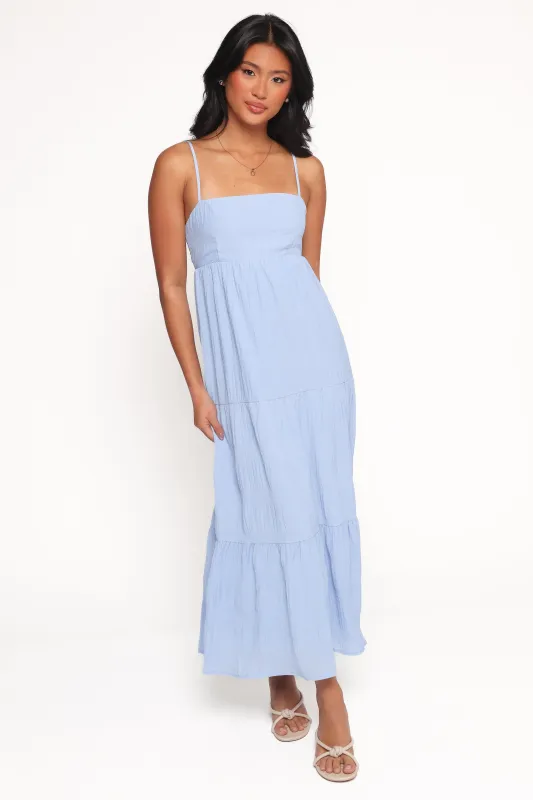 Nina Maxi Dress - Dusty Blue sold by Petal & Pup