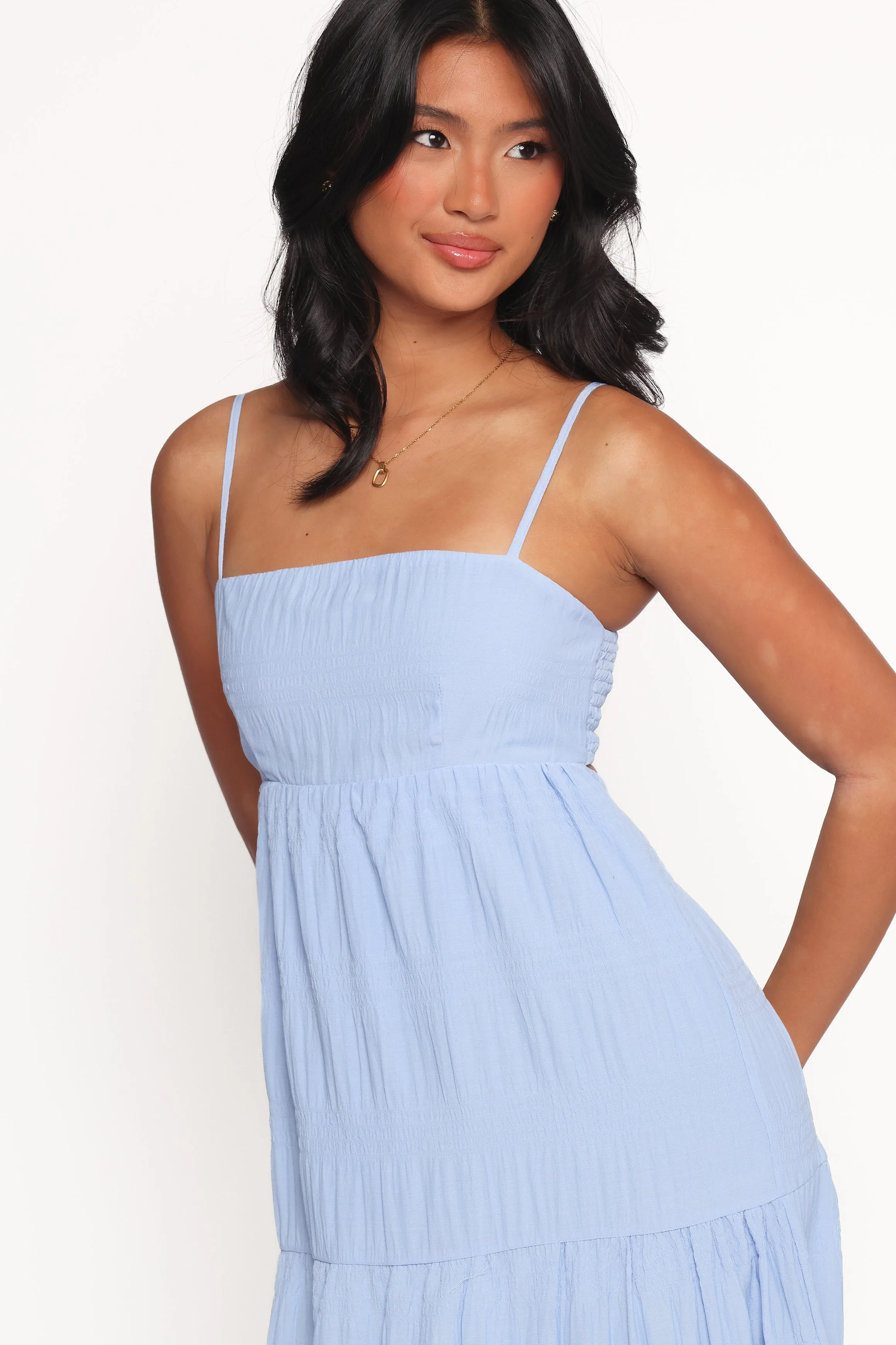 Nina Maxi Dress - Dusty Blue sold by Petal & Pup product image thumbnail 5