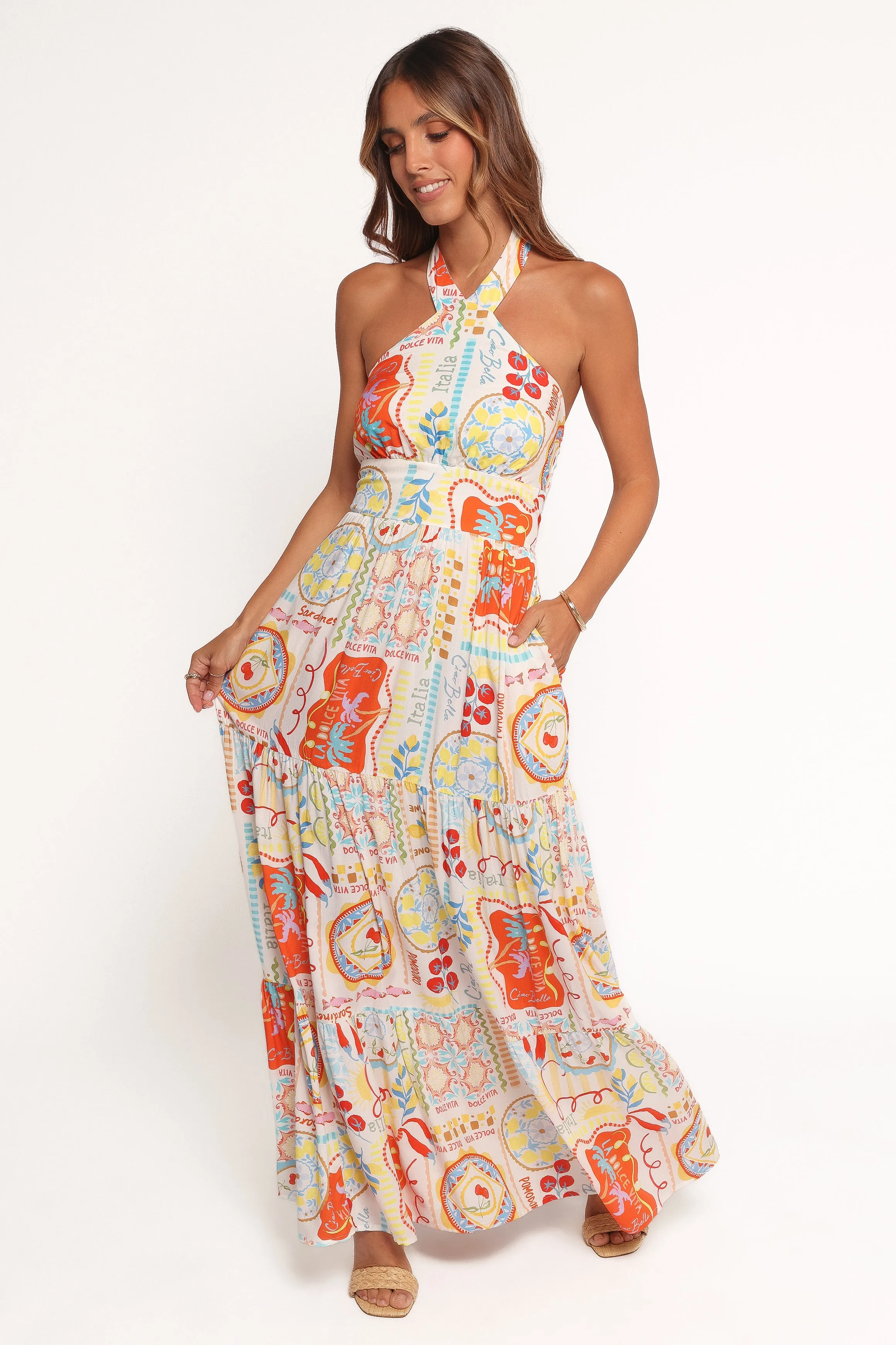 Jelena Maxi Dress - Aelia Print sold by Petal & Pup product image thumbnail 2
