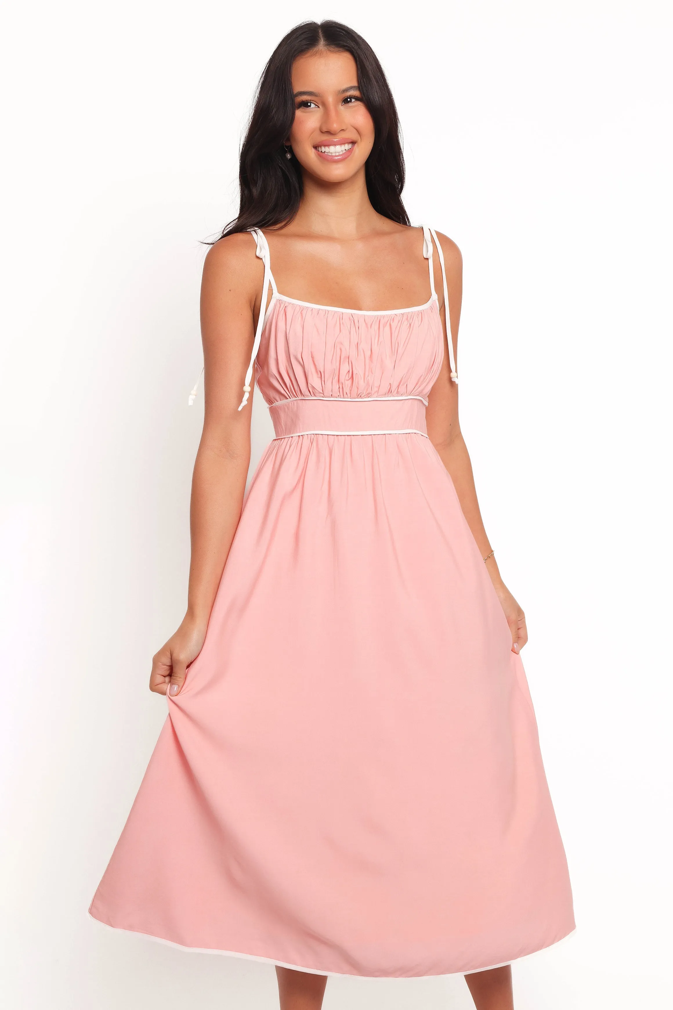 Henley Midi Dress - Pink sold by Petal & Pup product image thumbnail 2