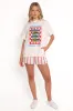 Aperitivo Tee Set - White Red Aperitivo sold by Petal & Pup