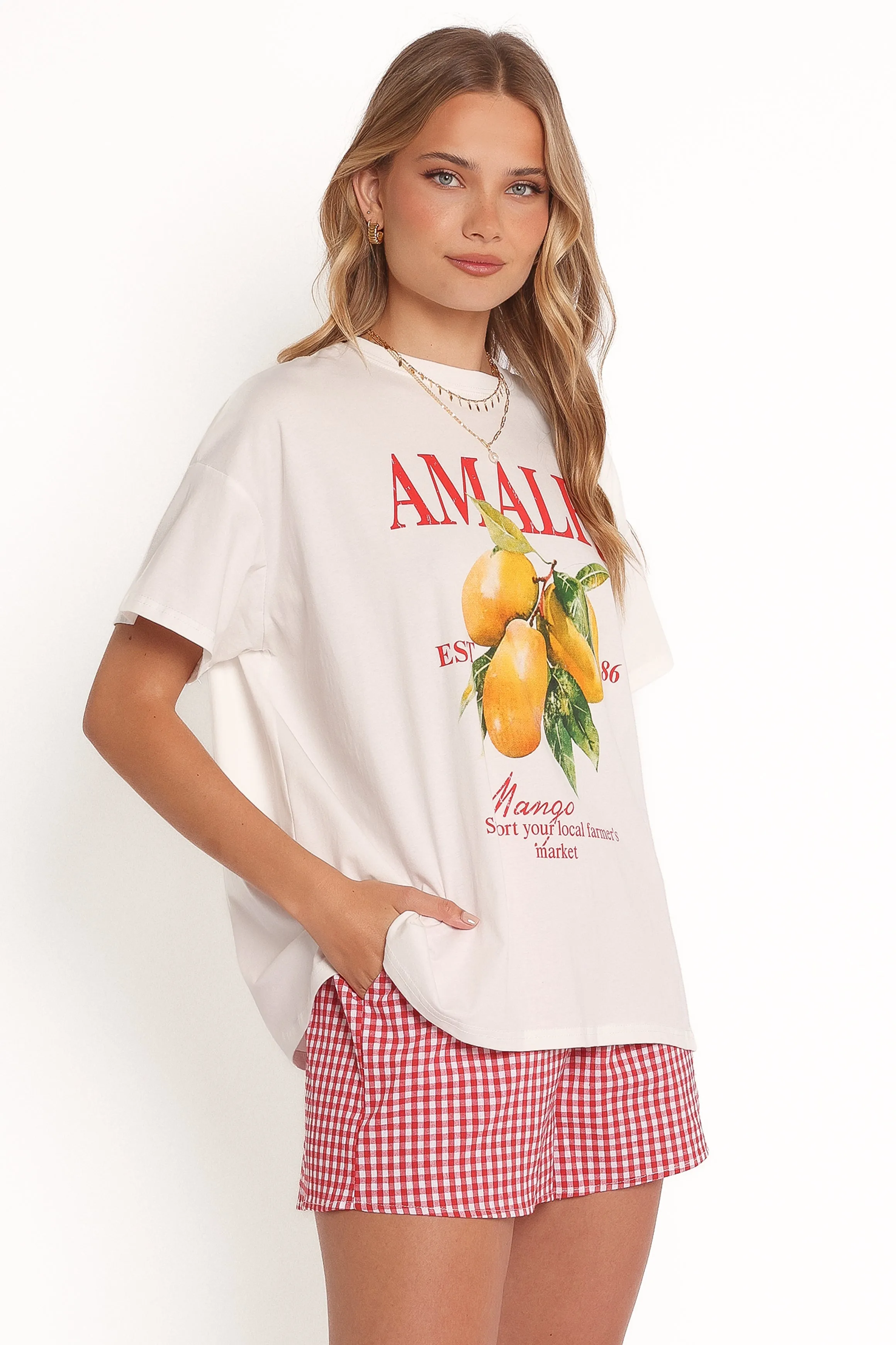 Amalfi Tee Set - Gingham Mango sold by Petal & Pup product image thumbnail 5