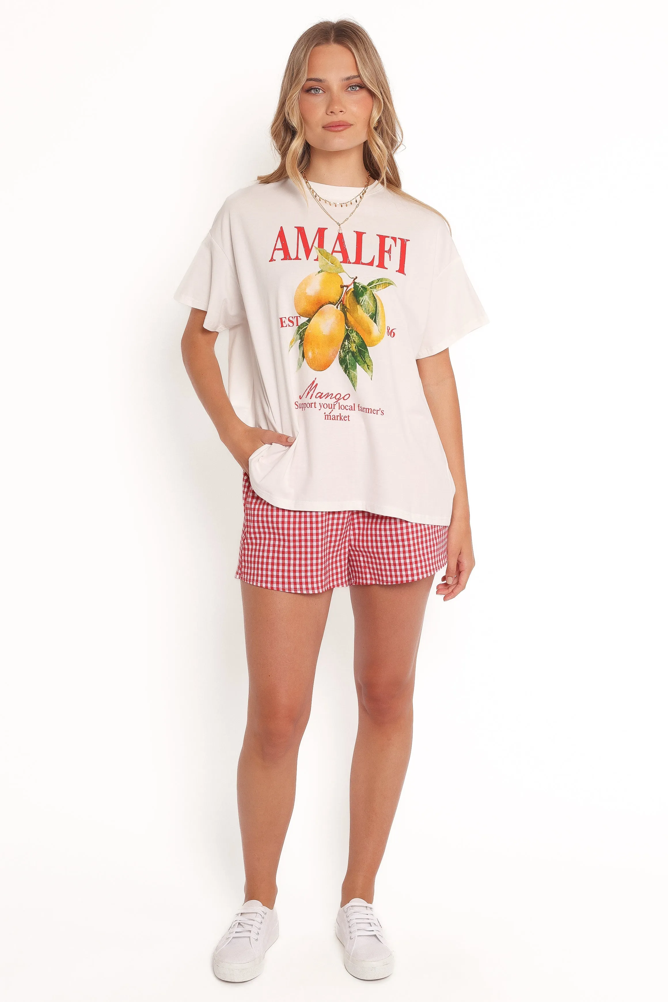 Amalfi Tee Set - Gingham Mango sold by Petal & Pup product image thumbnail 2