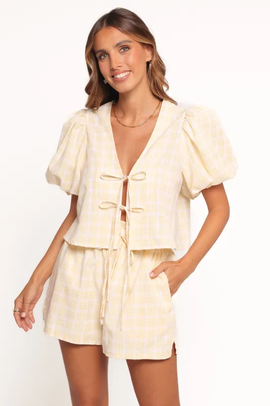 Hanna Short Set - Yellow sold by Petal & Pup