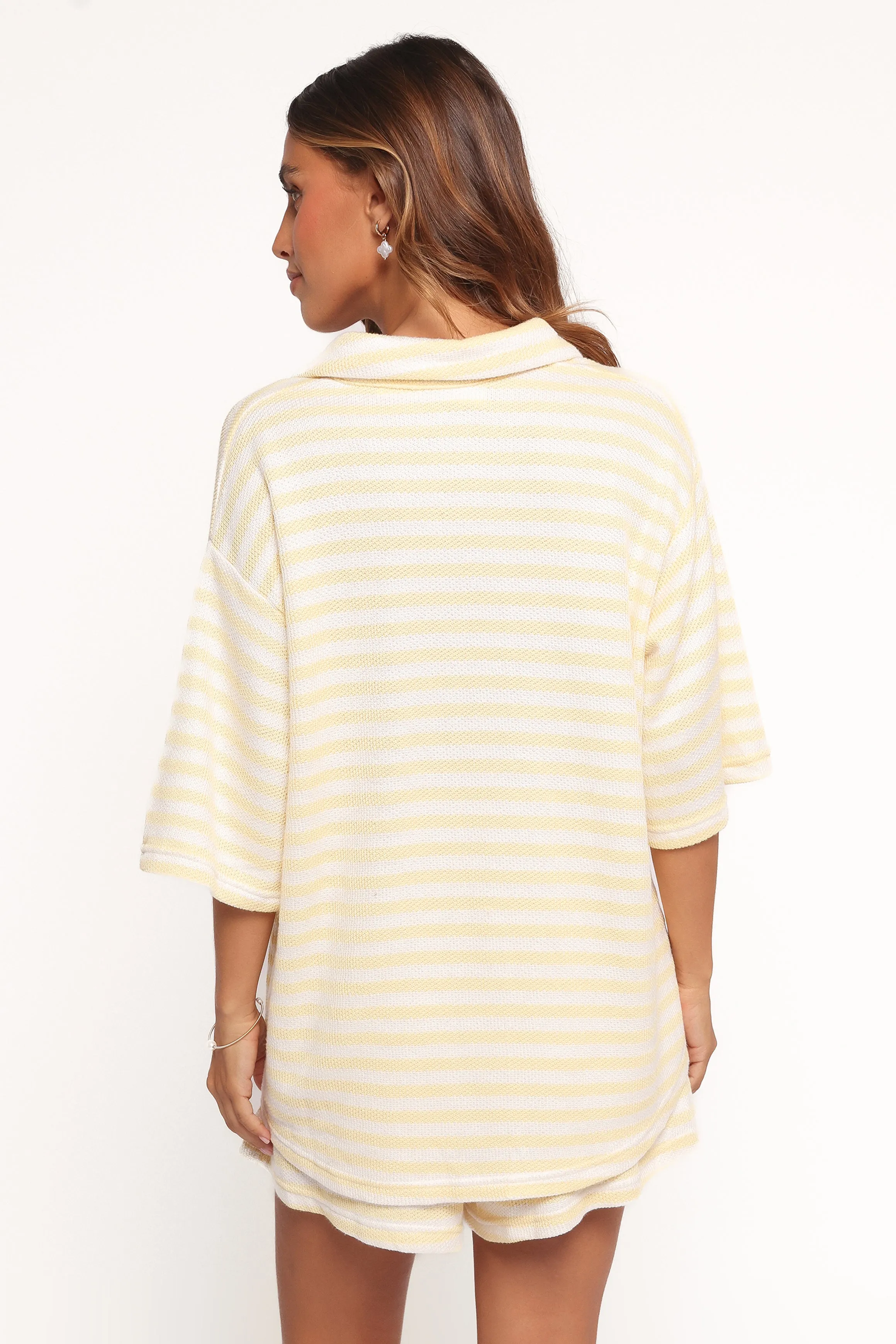 Sunny Knitted Short Set - Yellow Stripe sold by Petal & Pup product image thumbnail 5