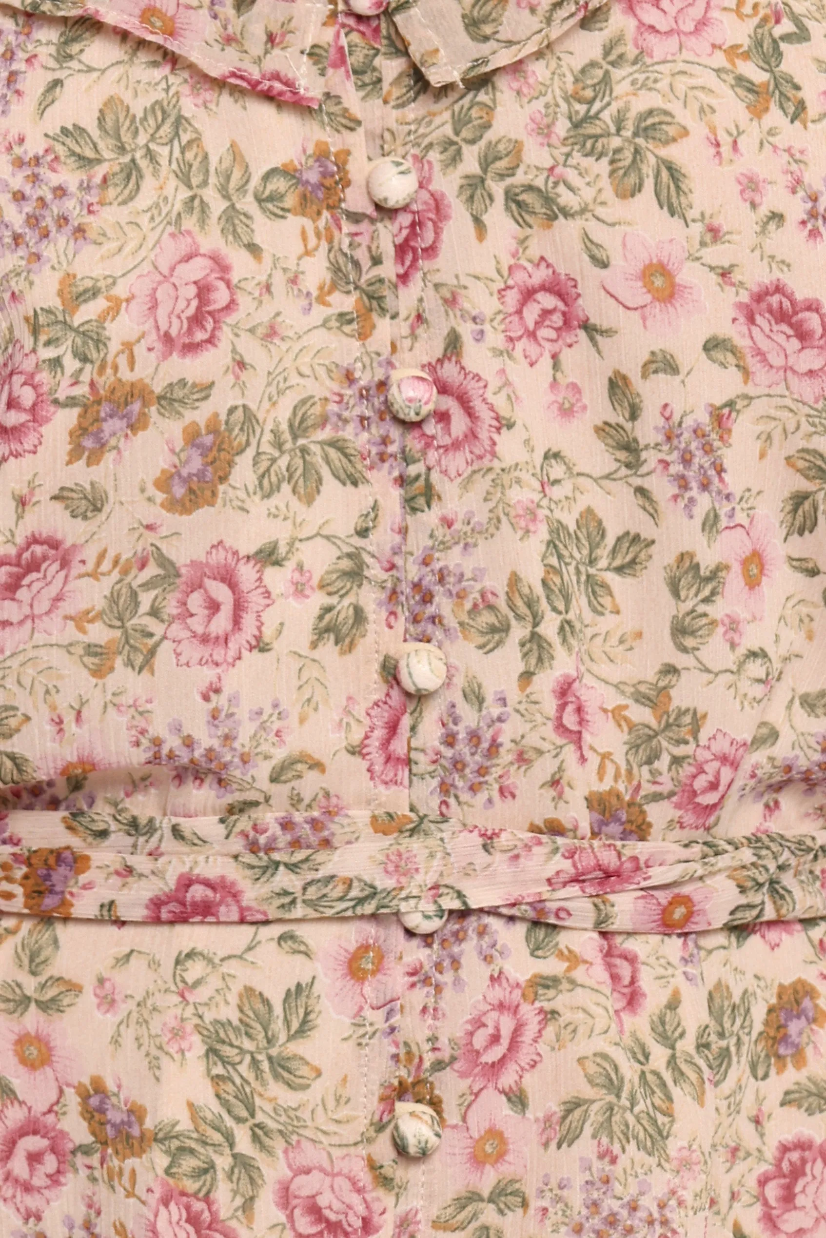 Sylvia Long Sleeve Mini Dress - Ivory Multi sold by Petal & Pup product image thumbnail 5