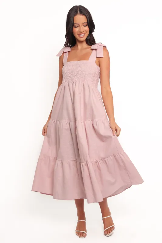 Giorgi Midi Dress - Pink sold by Petal & Pup