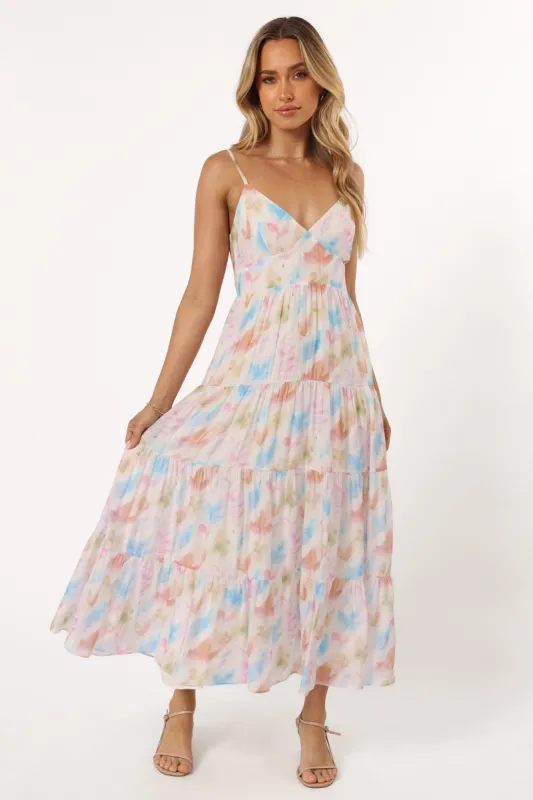 Luna Midi Dress - Multi Floral sold by Petal & Pup