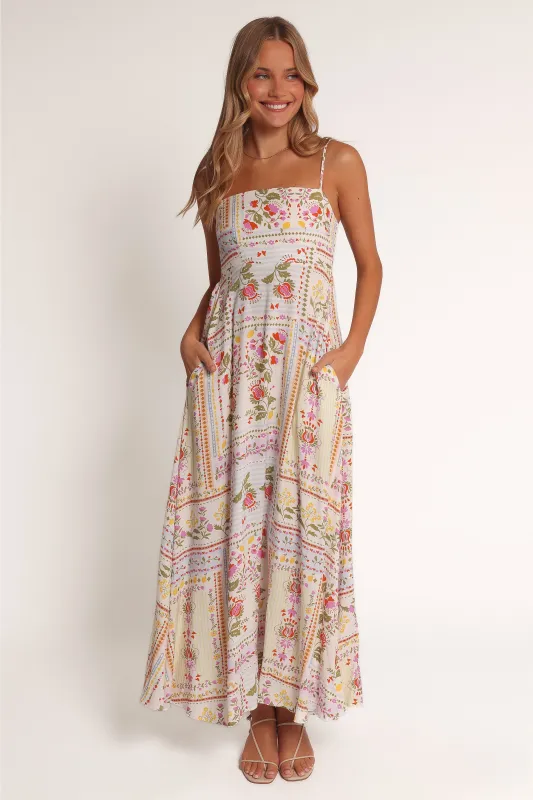 Mireille Maxi Dress - Multi Floral sold by Petal & Pup
