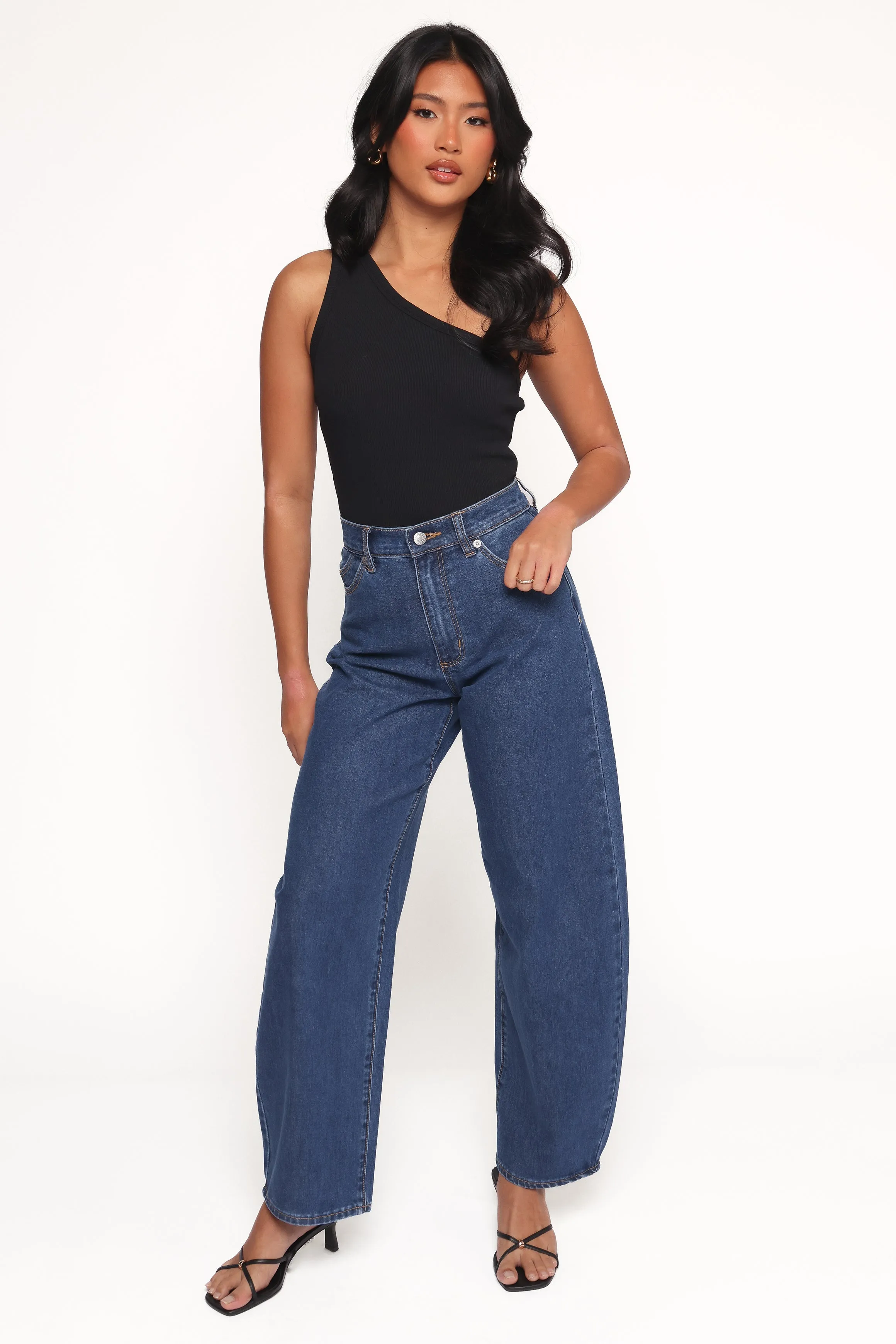 Nysa One Shoulder Top - Black sold by Petal & Pup product image thumbnail 5