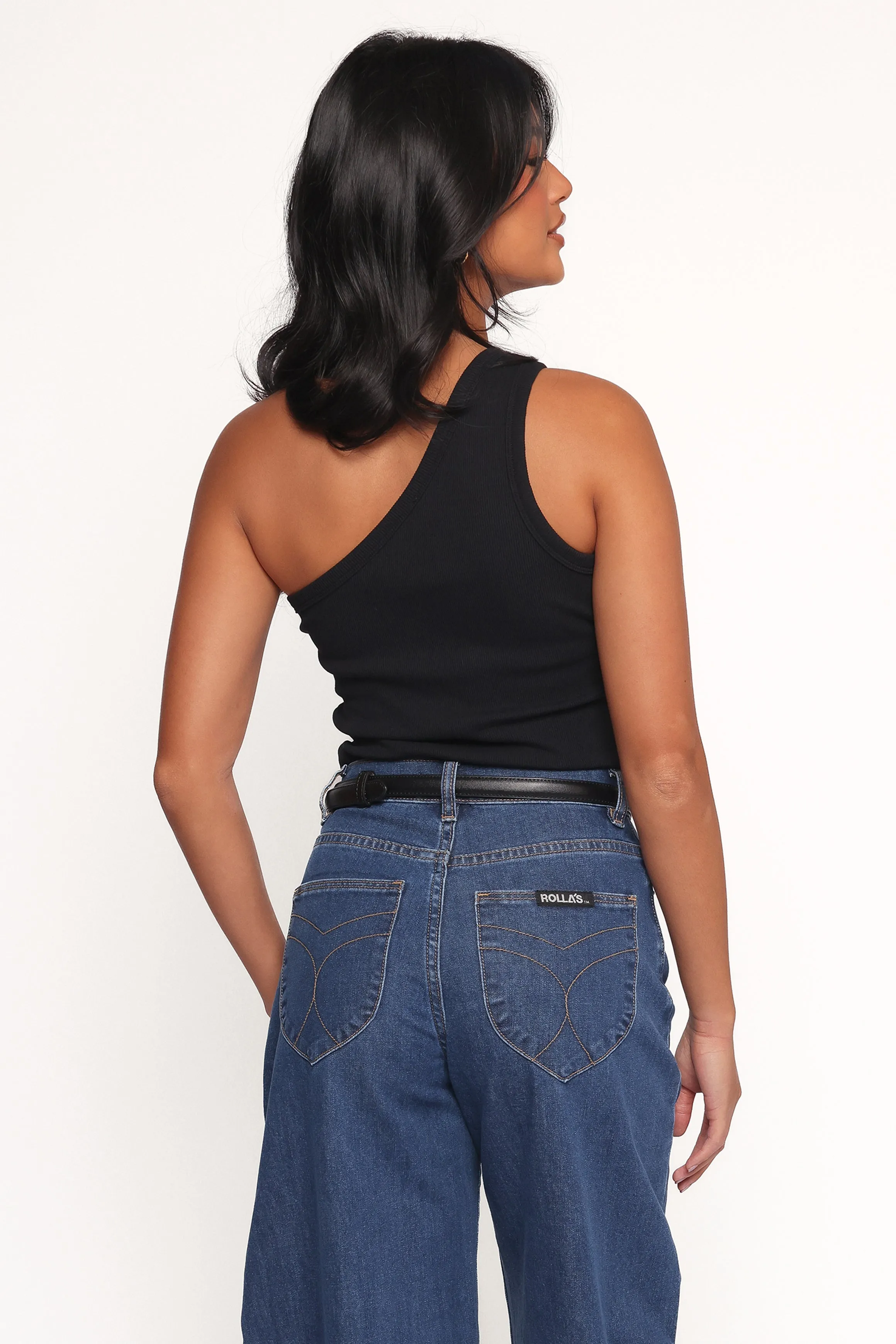Nysa One Shoulder Top - Black sold by Petal & Pup product image thumbnail 4