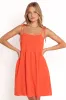 Emerson Mini Dress - Orange sold by Petal & Pup