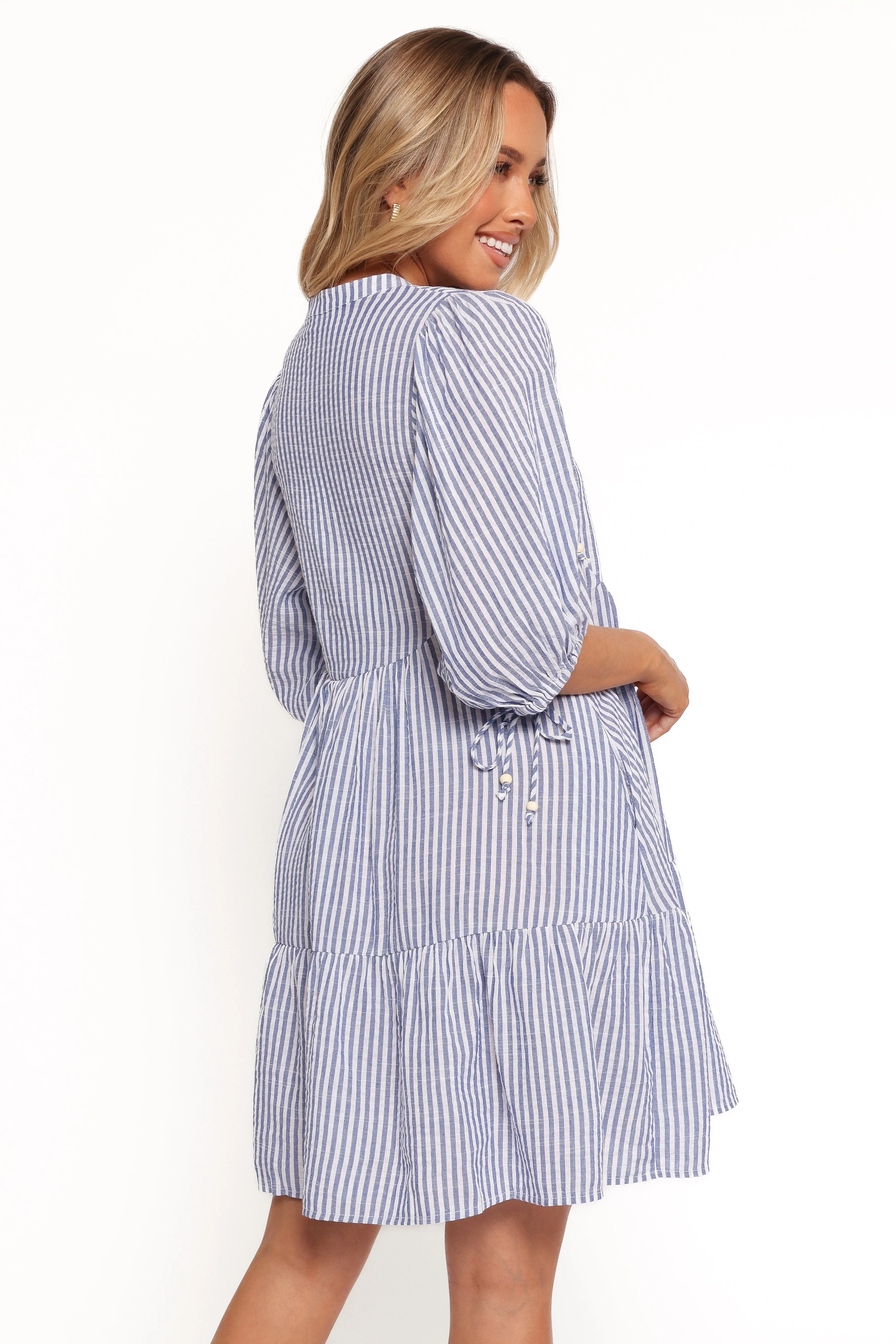 Arden Mini Dress - Blue Stripe sold by Petal & Pup product image thumbnail 4