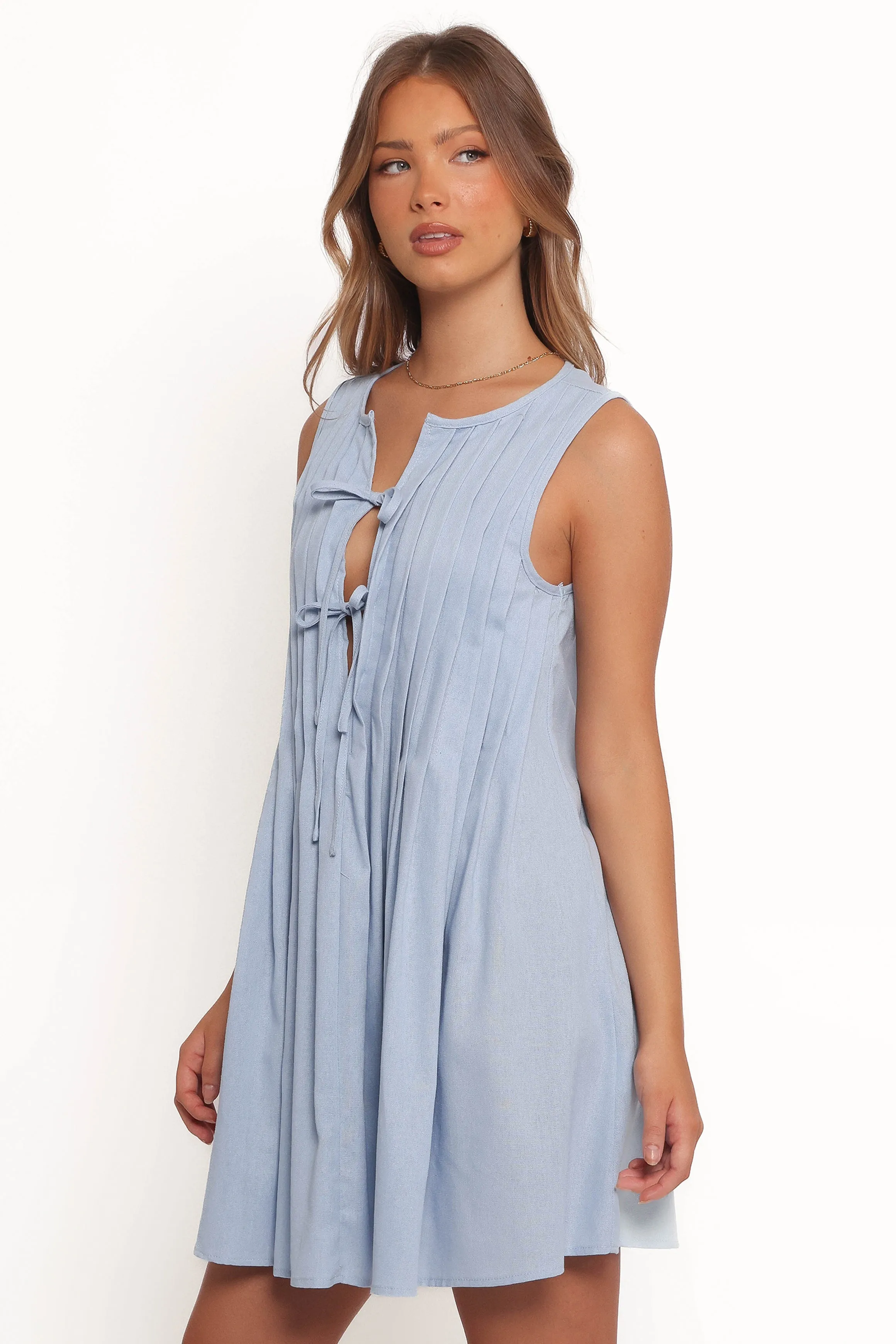 Madeline Mini Dress - Blue sold by Petal & Pup product image thumbnail 5