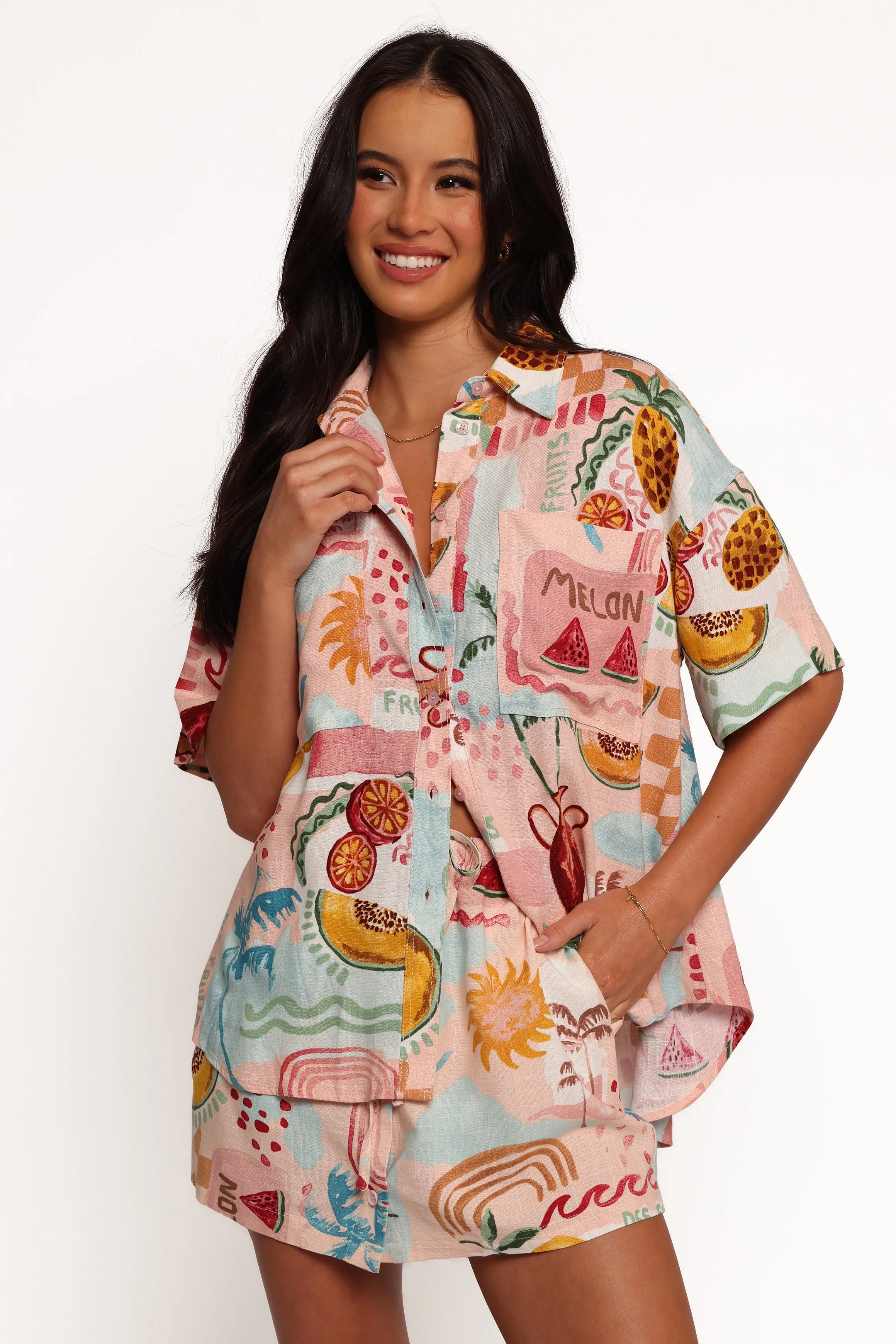 Abella Short Sleeve Shirt - Summer Haze sold by Petal & Pup product image thumbnail 2