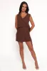 Palma Knit Mini Skirt - Chocolate sold by Petal & Pup