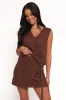 Palma Knit Mini Skirt - Chocolate sold by Petal & Pup