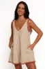 Aoife Romper - Natural Tan sold by Petal & Pup