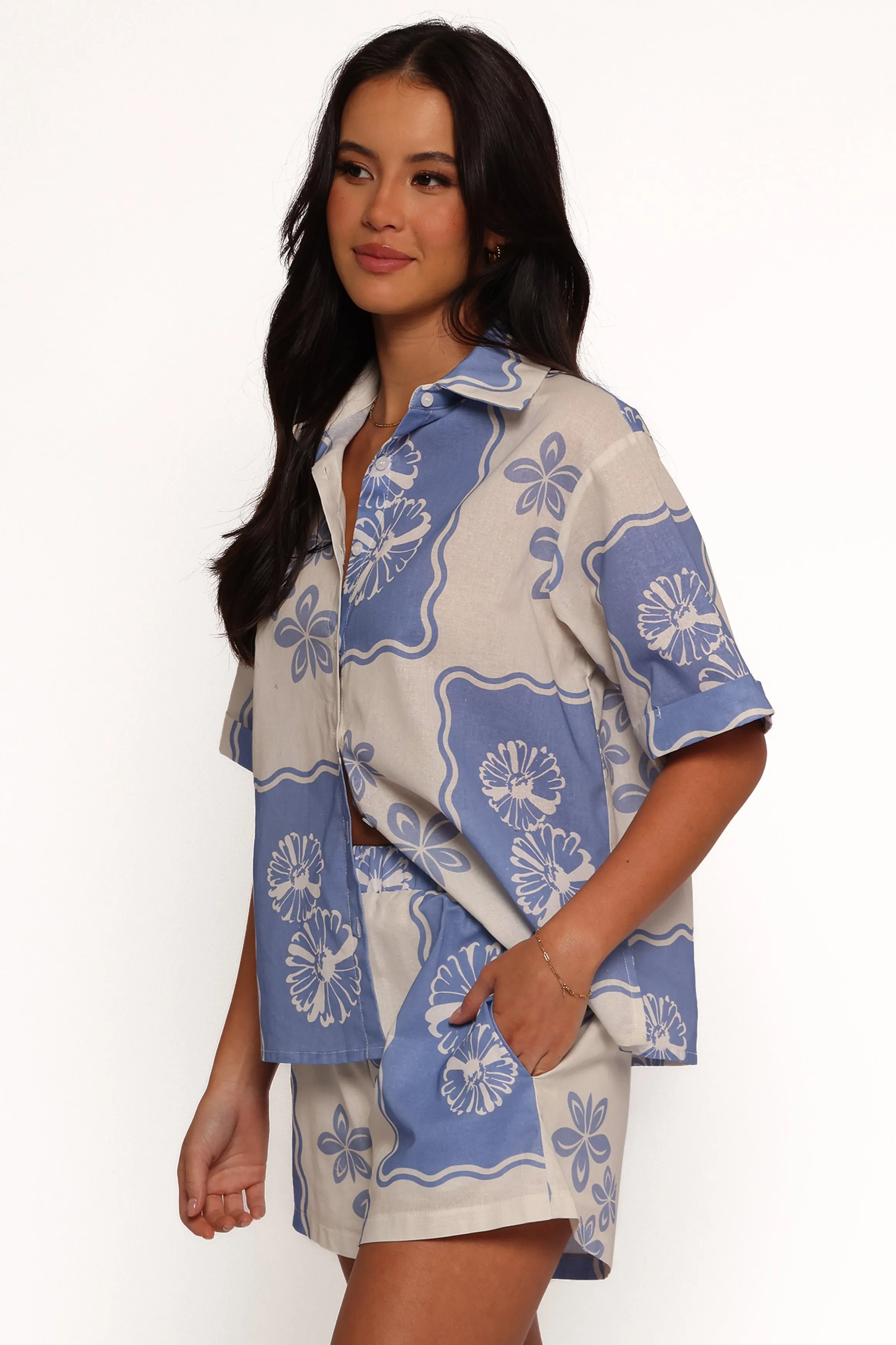 Shellie Shorts - Blue Dahlia sold by Petal & Pup product image thumbnail 5