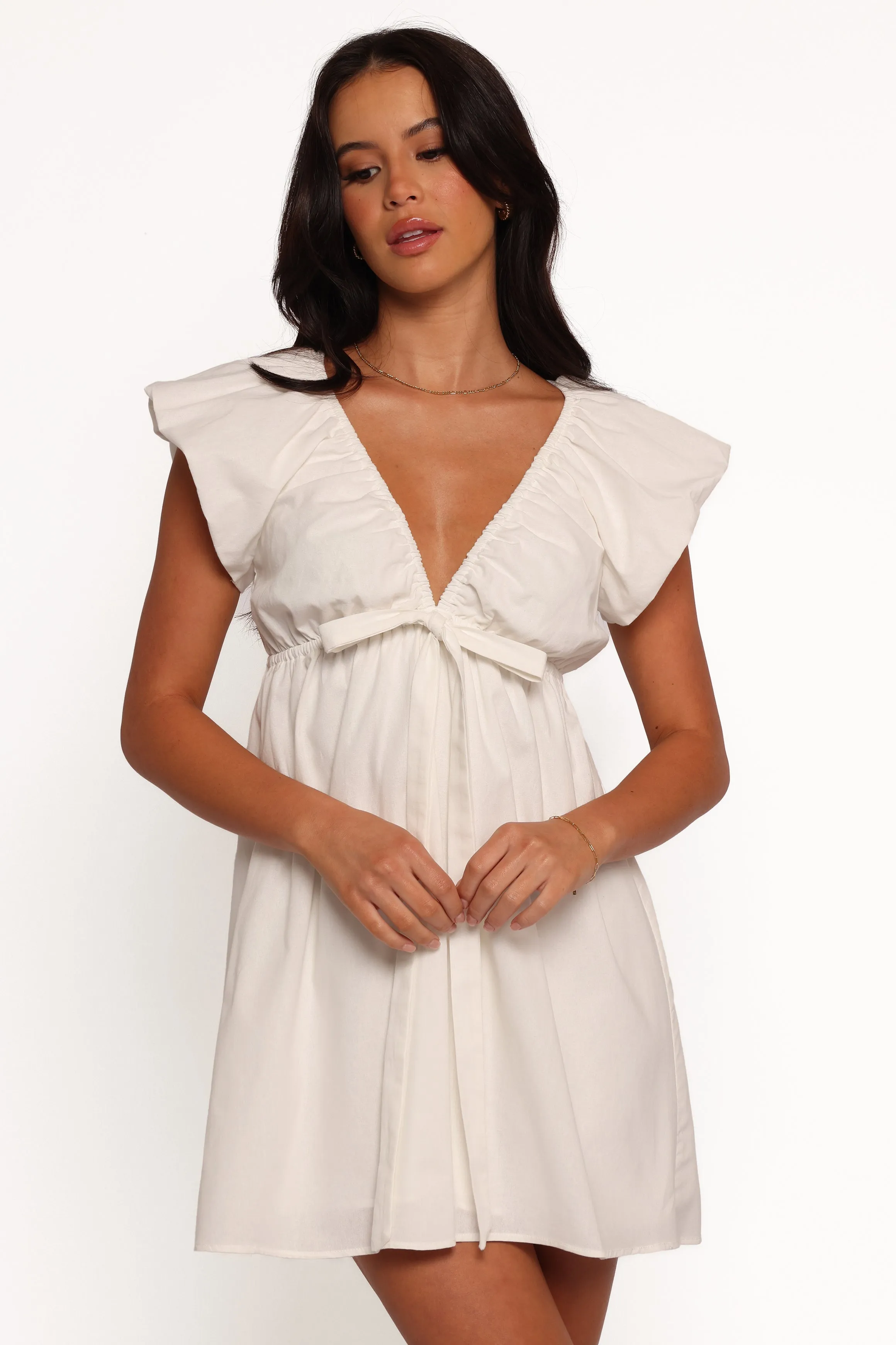 Kathy Mini Dress - White sold by Petal & Pup product image thumbnail 3