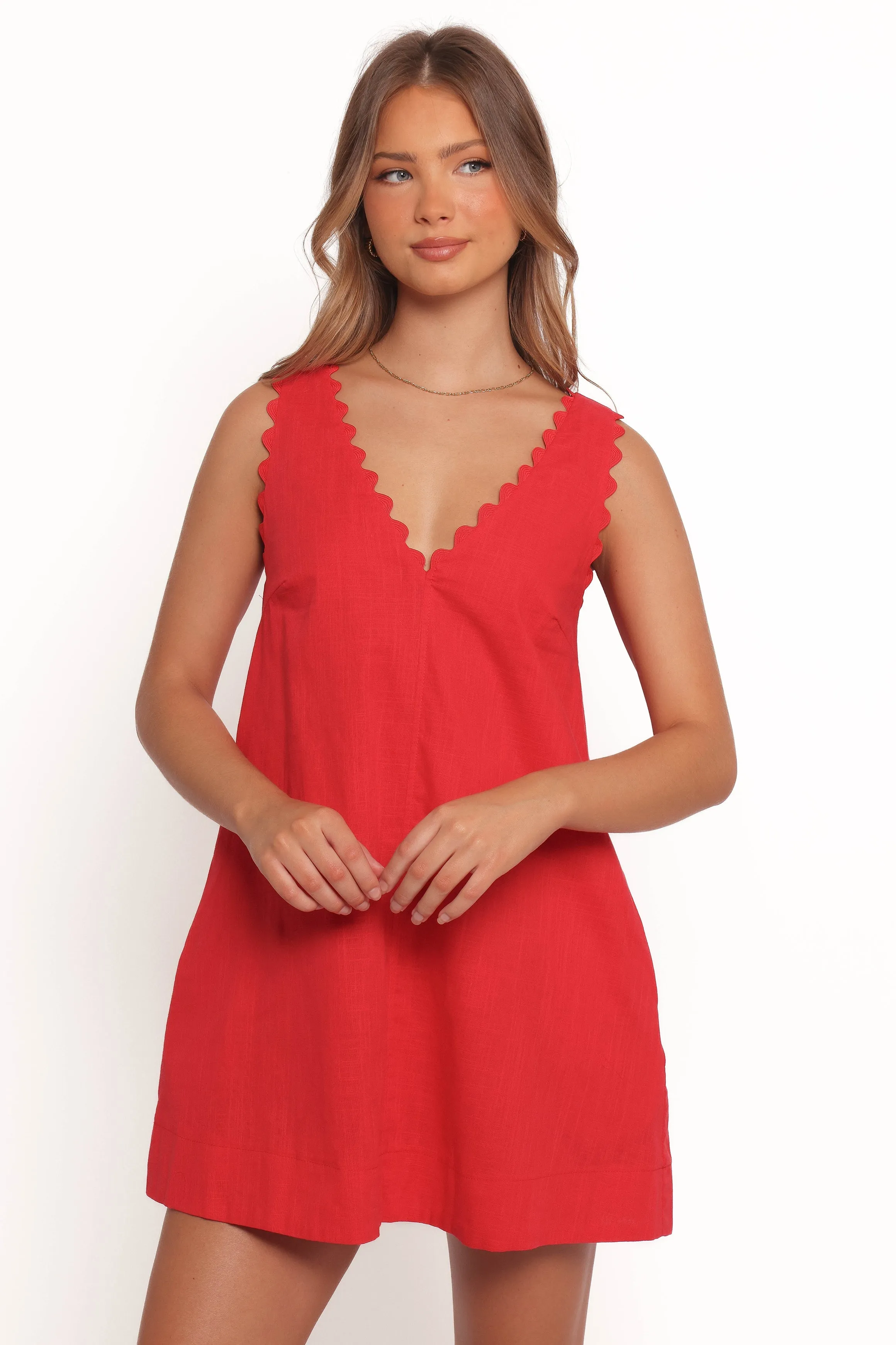 Blaine Mini Dress - Red sold by Petal & Pup product image thumbnail 3