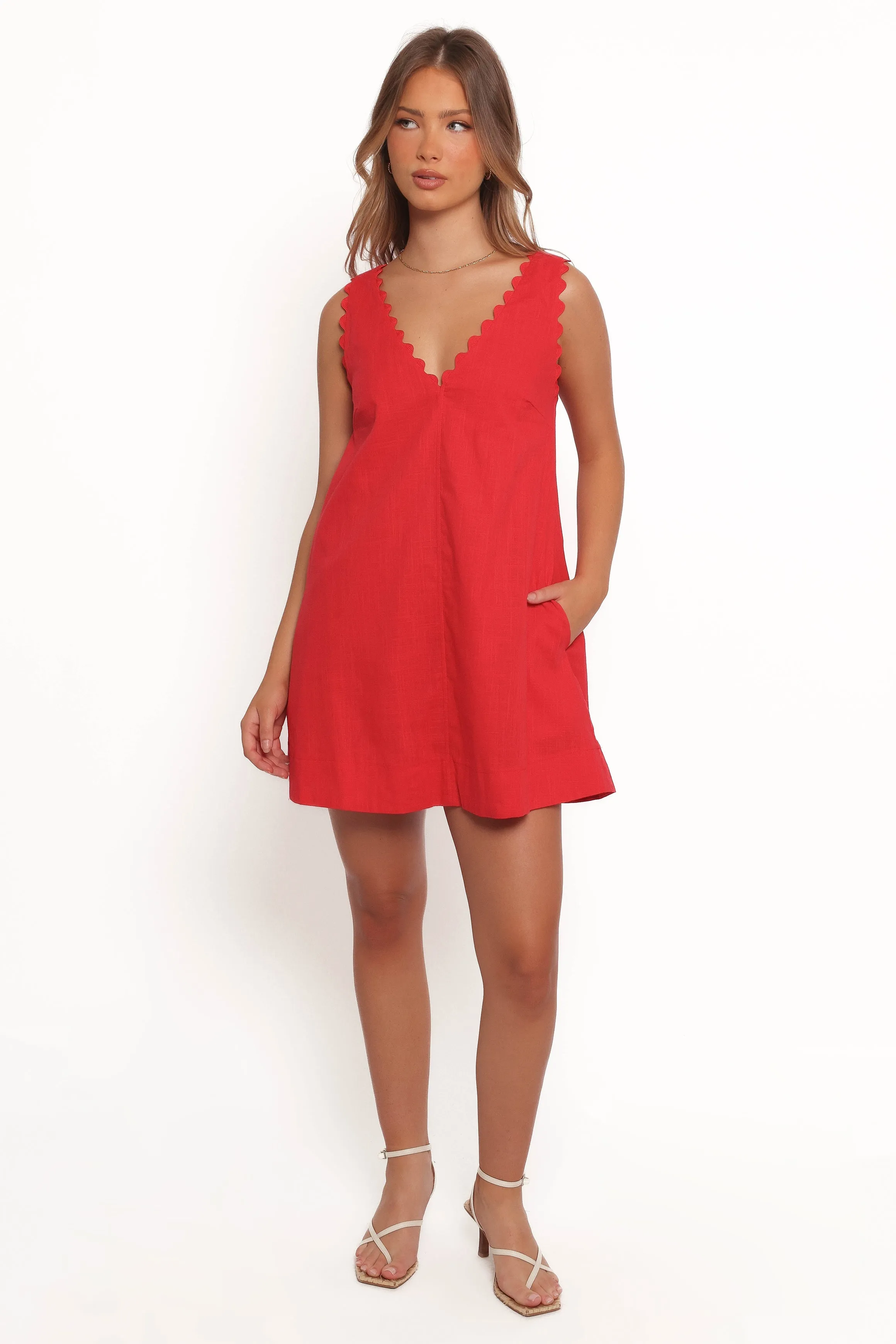 Blaine Mini Dress - Red sold by Petal & Pup product image thumbnail 4