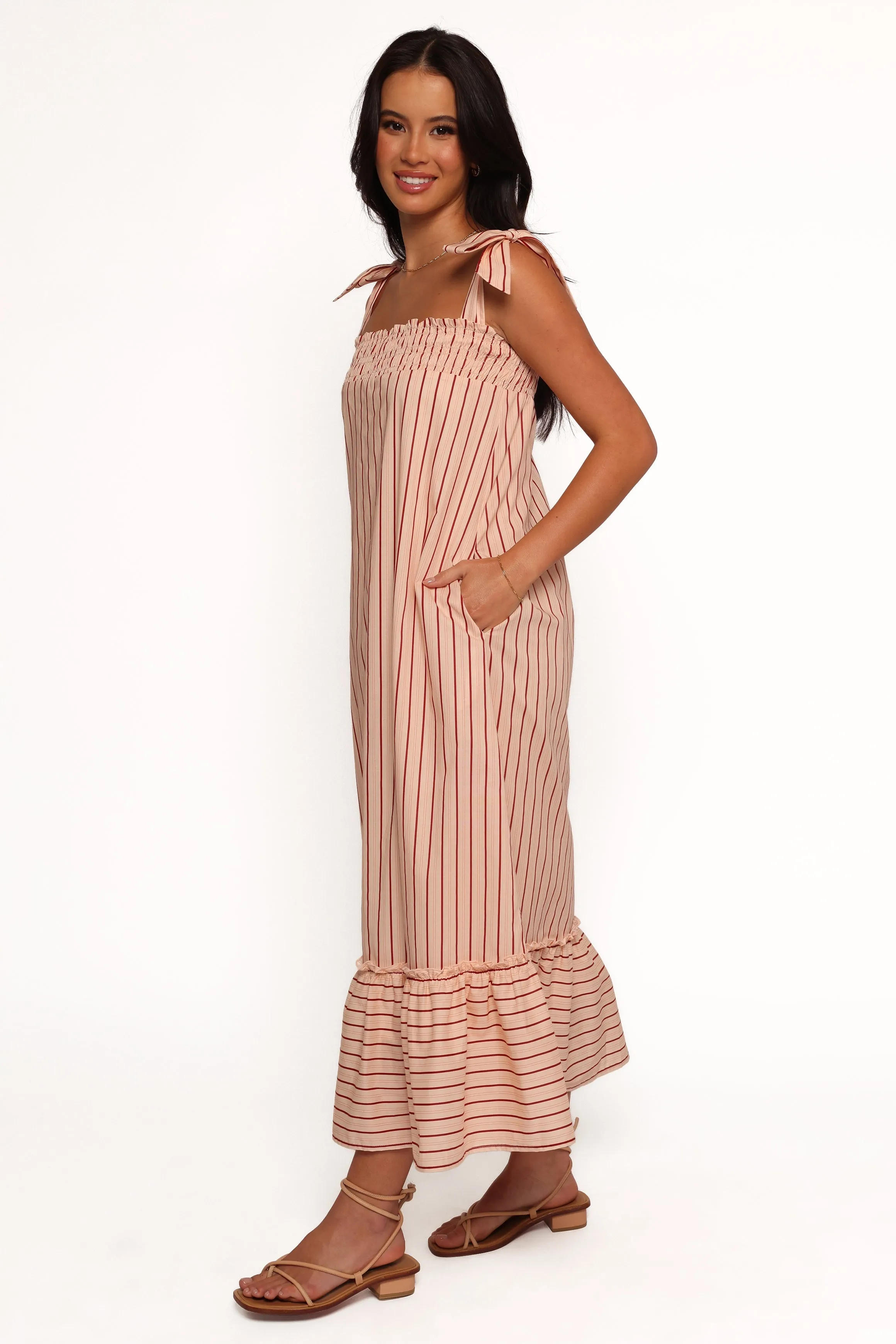 Irina Maxi Dress - Pink Stripe sold by Petal & Pup product image thumbnail 4