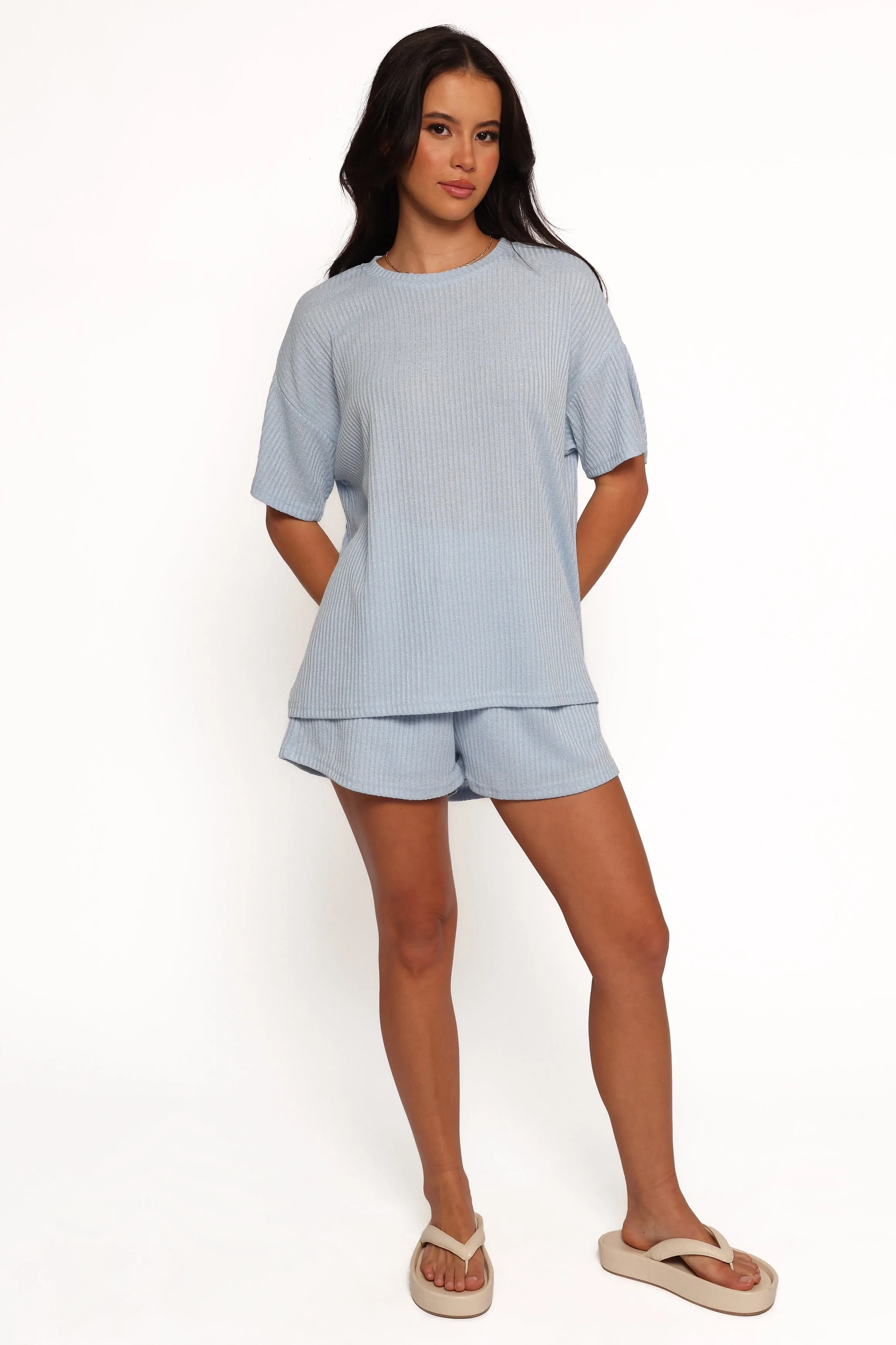 Granger Knit Short Set - Blue sold by Petal & Pup product image thumbnail 5