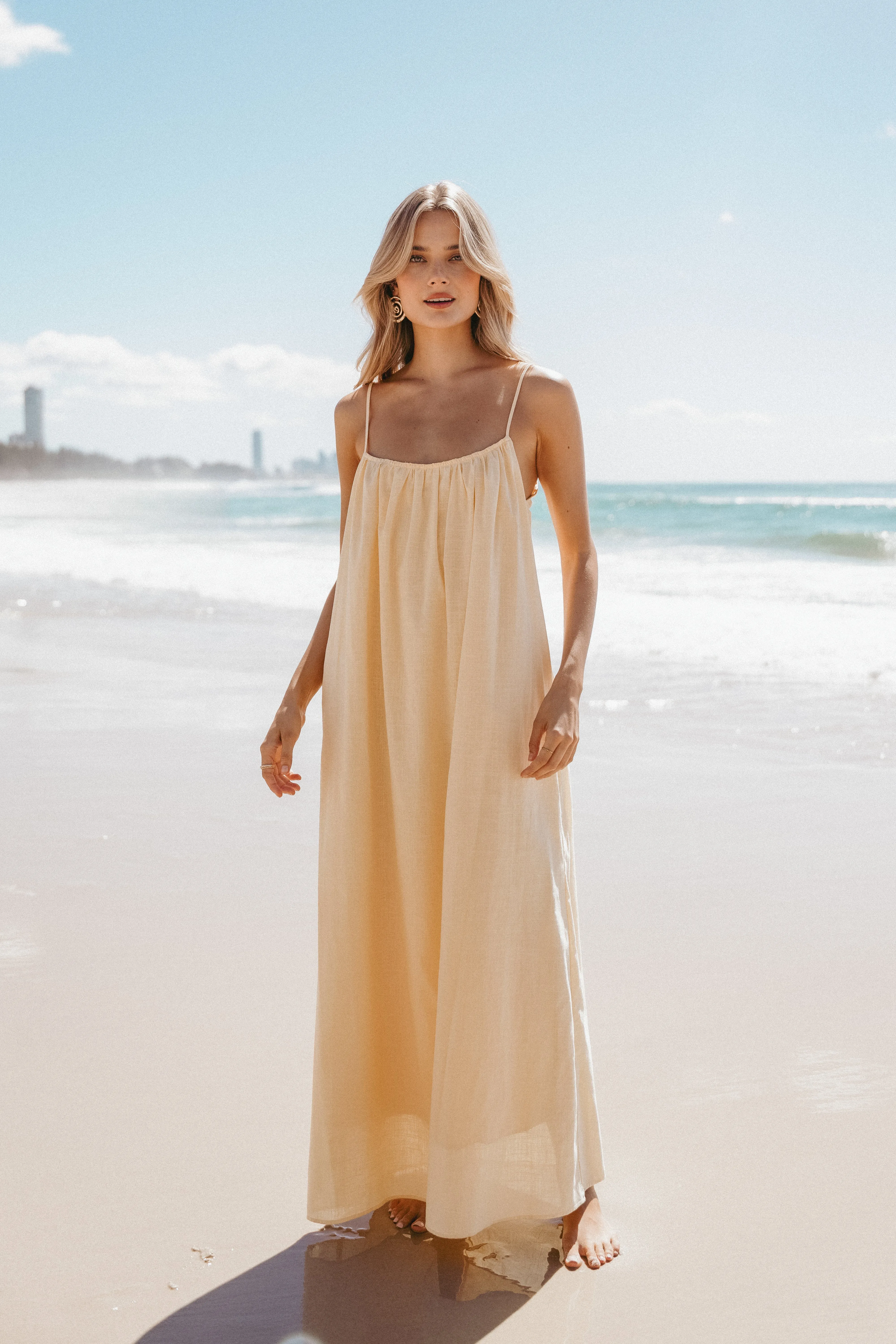 Lumina Maxi Dress - Yellow sold by Petal & Pup